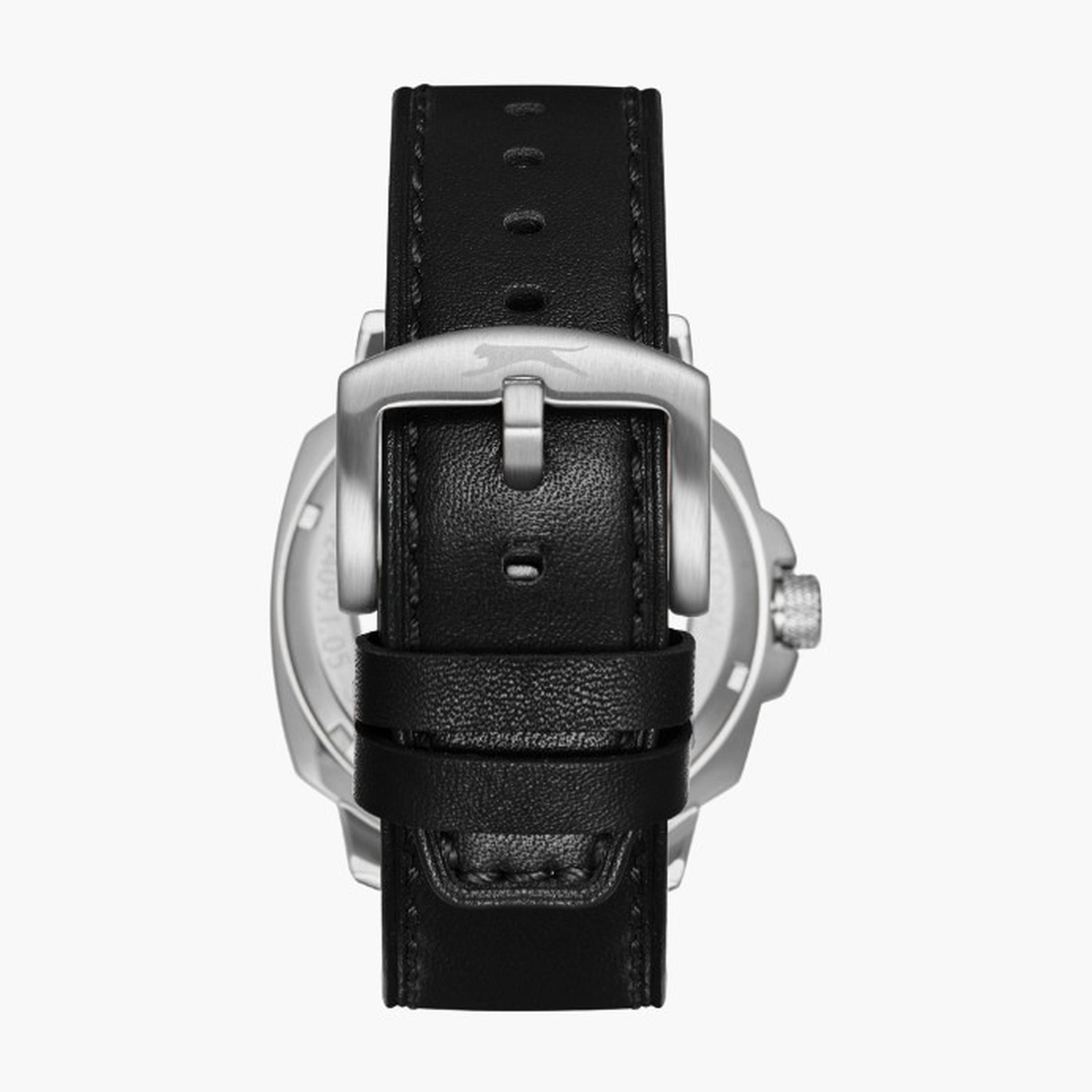 Slazenger Men's 44MM Black Automatic Leather Strap Watch | SL.9.2409.1.02-men-watchesandjewellery-watches-image-2