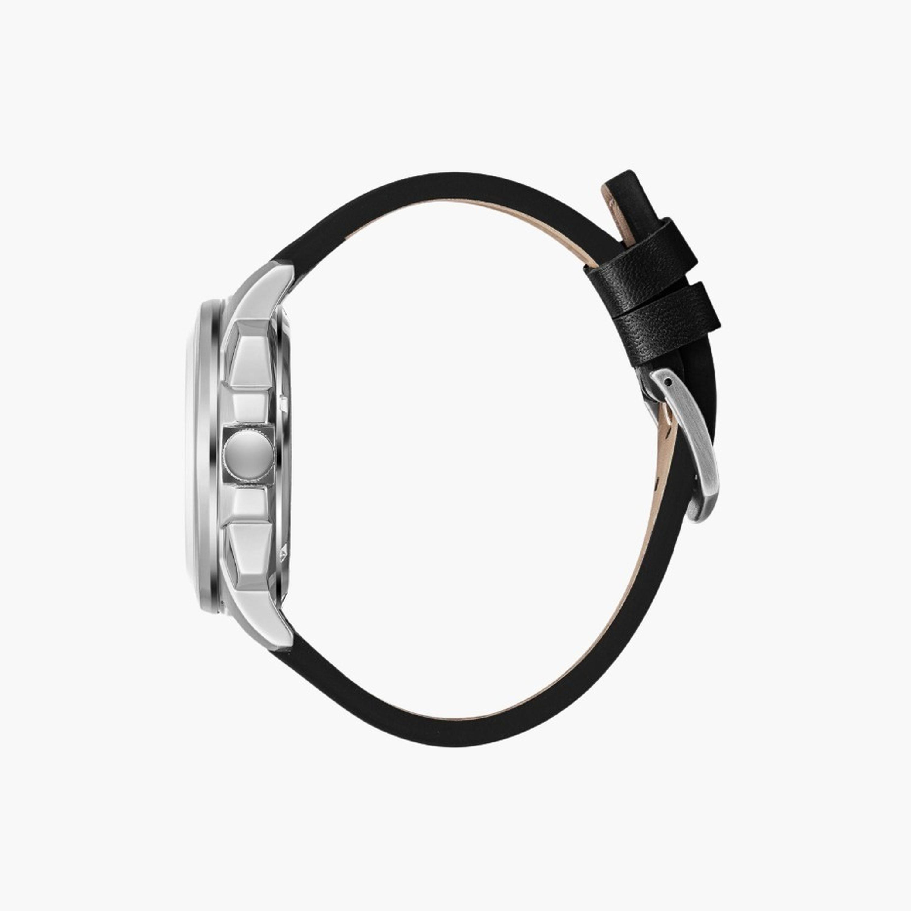 Slazenger Men's 44MM Black Automatic Leather Strap Watch | SL.9.2409.1.02-men-watchesandjewellery-watches-image-3