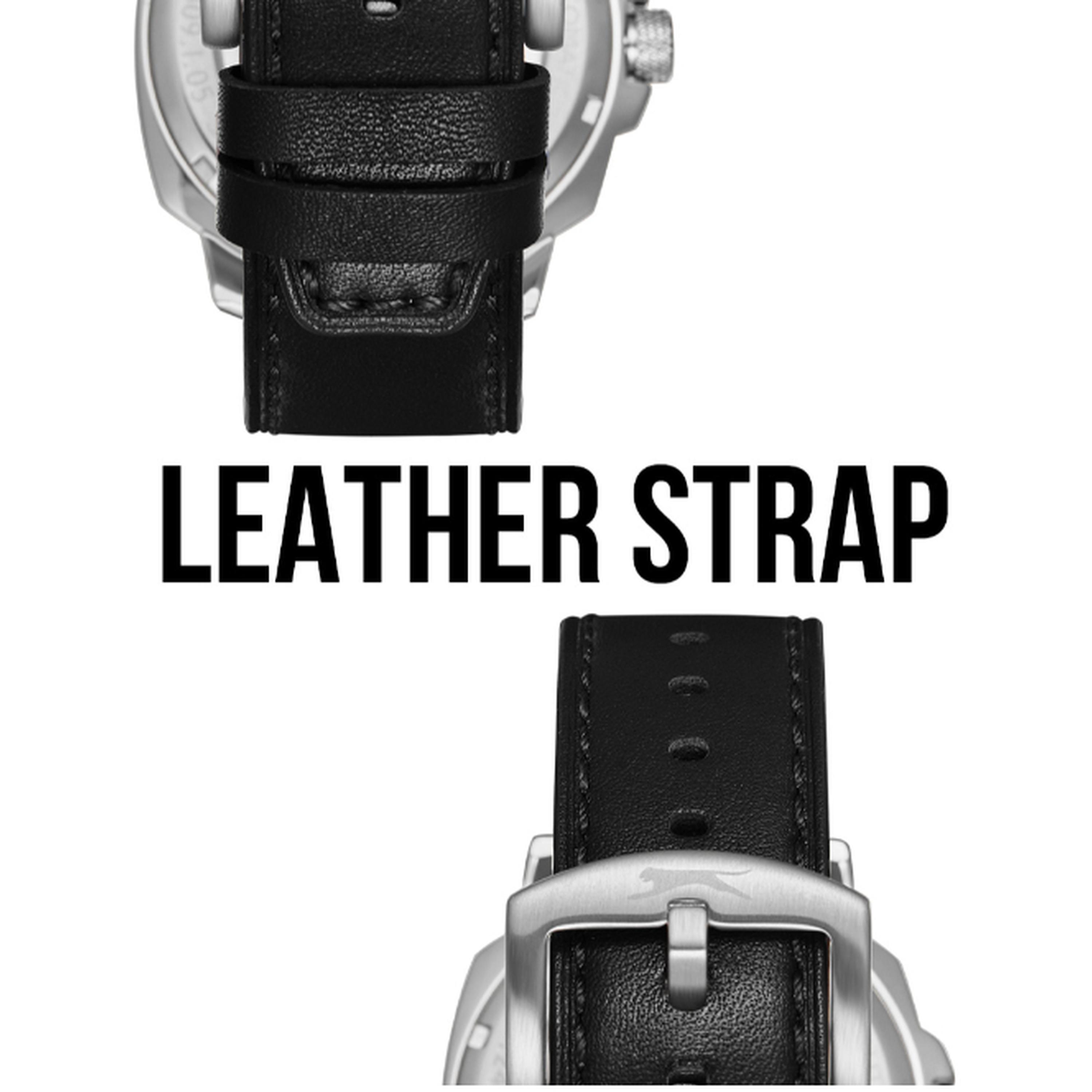 Slazenger Men's 44MM Black Automatic Leather Strap Watch | SL.9.2409.1.02-men-watchesandjewellery-watches-image-5