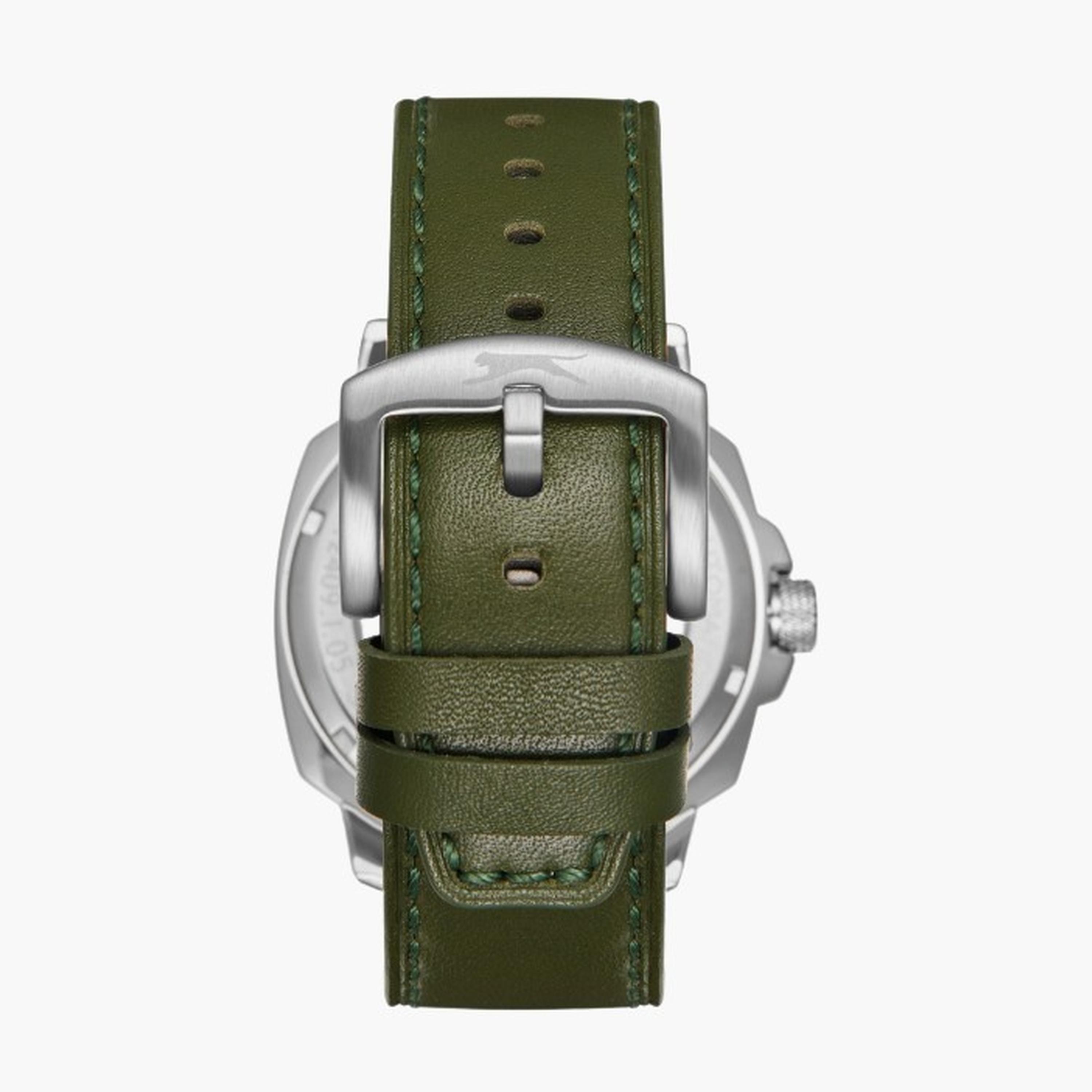 Slazenger Men's 44MM Green Automatic Leather Strap Watch | SL.9.2409.1.03-men-watchesandjewellery-watches-image-2