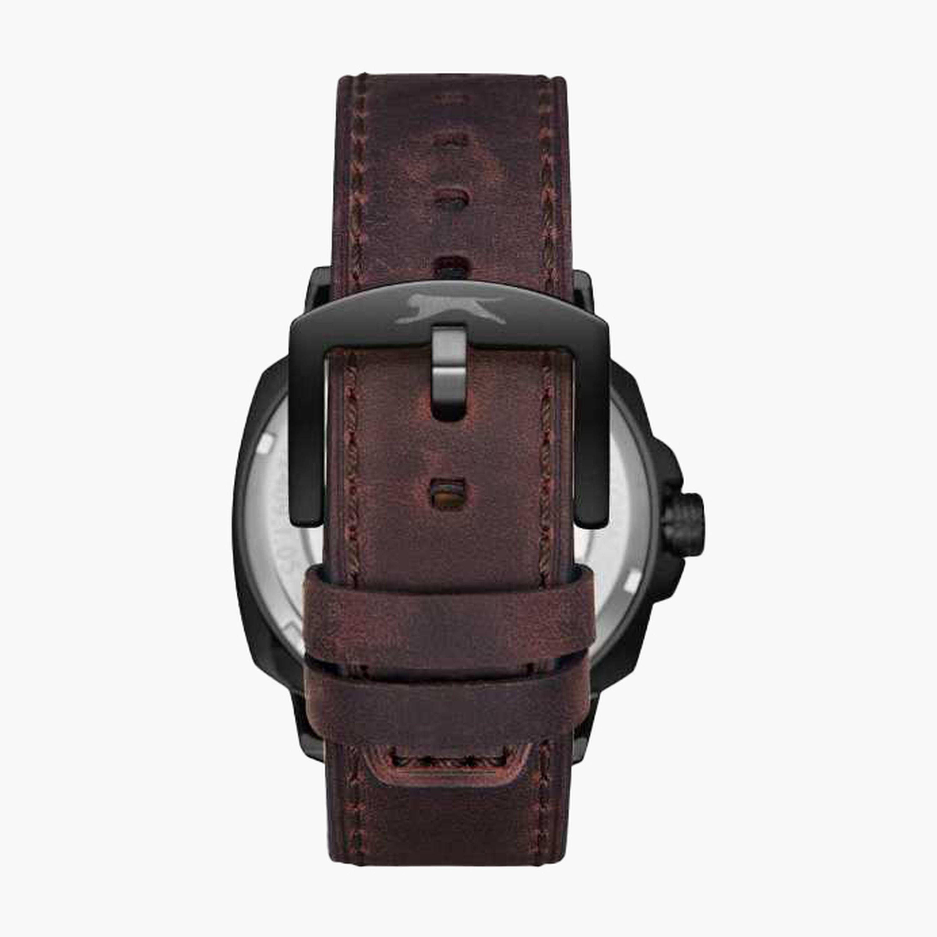 Slazenger Men's 44MM Brown Automatic Leather Strap Watch | SL.9.2409.1.06-men-watchesandjewellery-watches-image-2