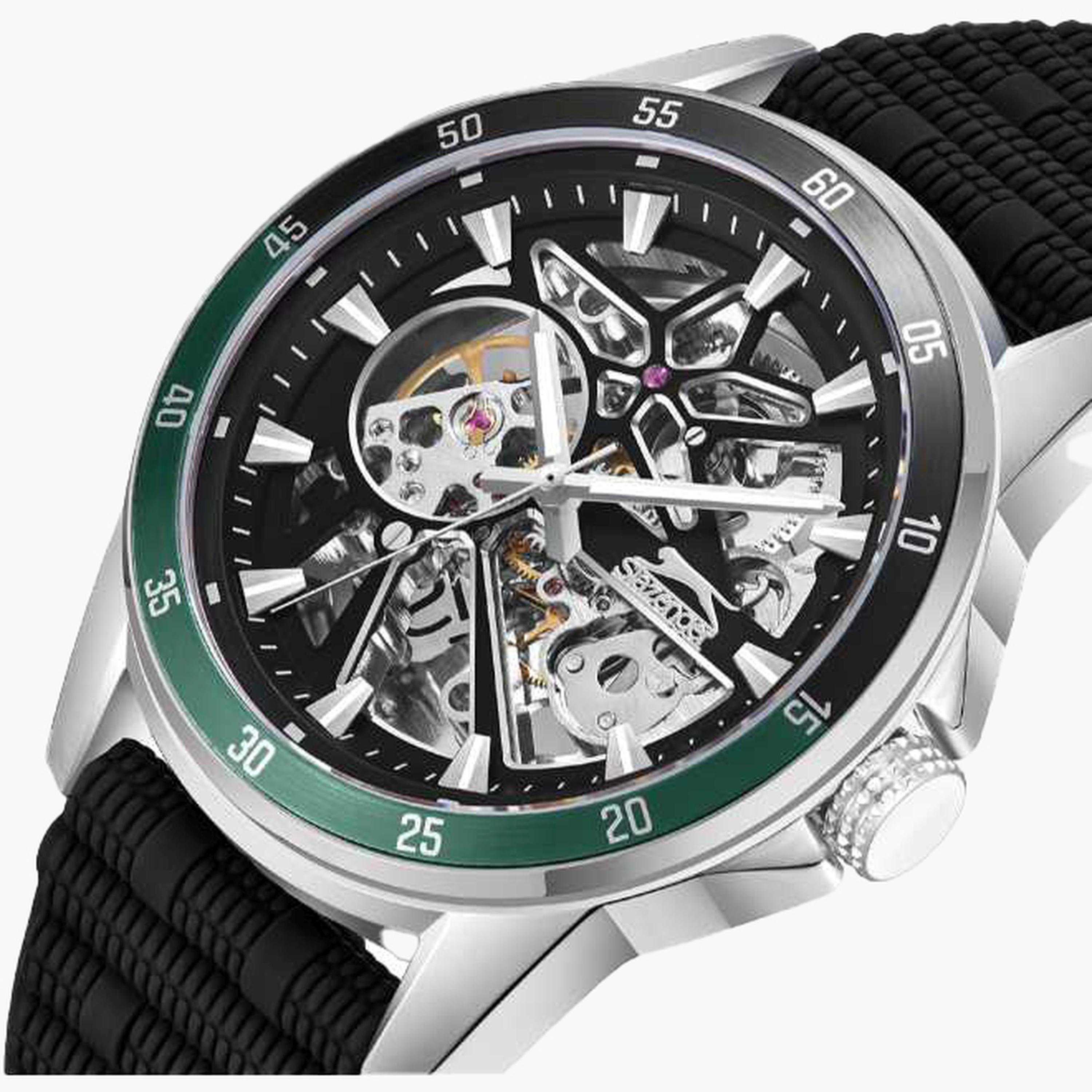 Slazenger Men's 44MM Black Automatic Silicone Strap Watch | SL.9.2412.1.01-men-watchesandjewellery-watches-image-6