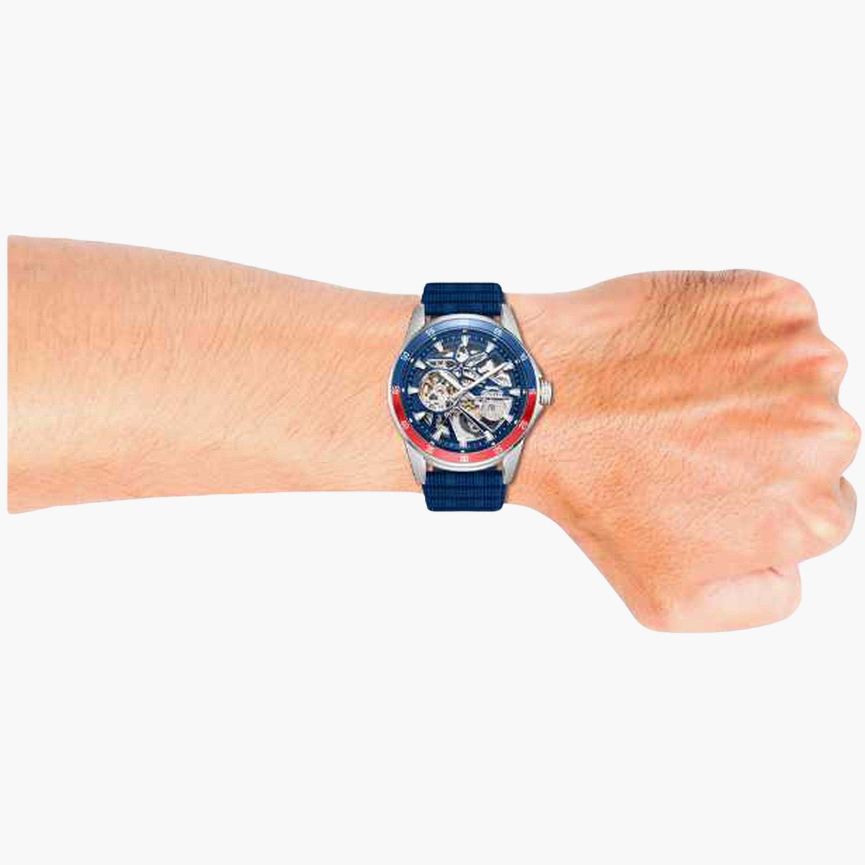 سلازنغر- ساعة رجالية 44 مم أوتوماتيكية سوار سيليكون لون أزرق-men-watchesandjewellery-watches-image-8