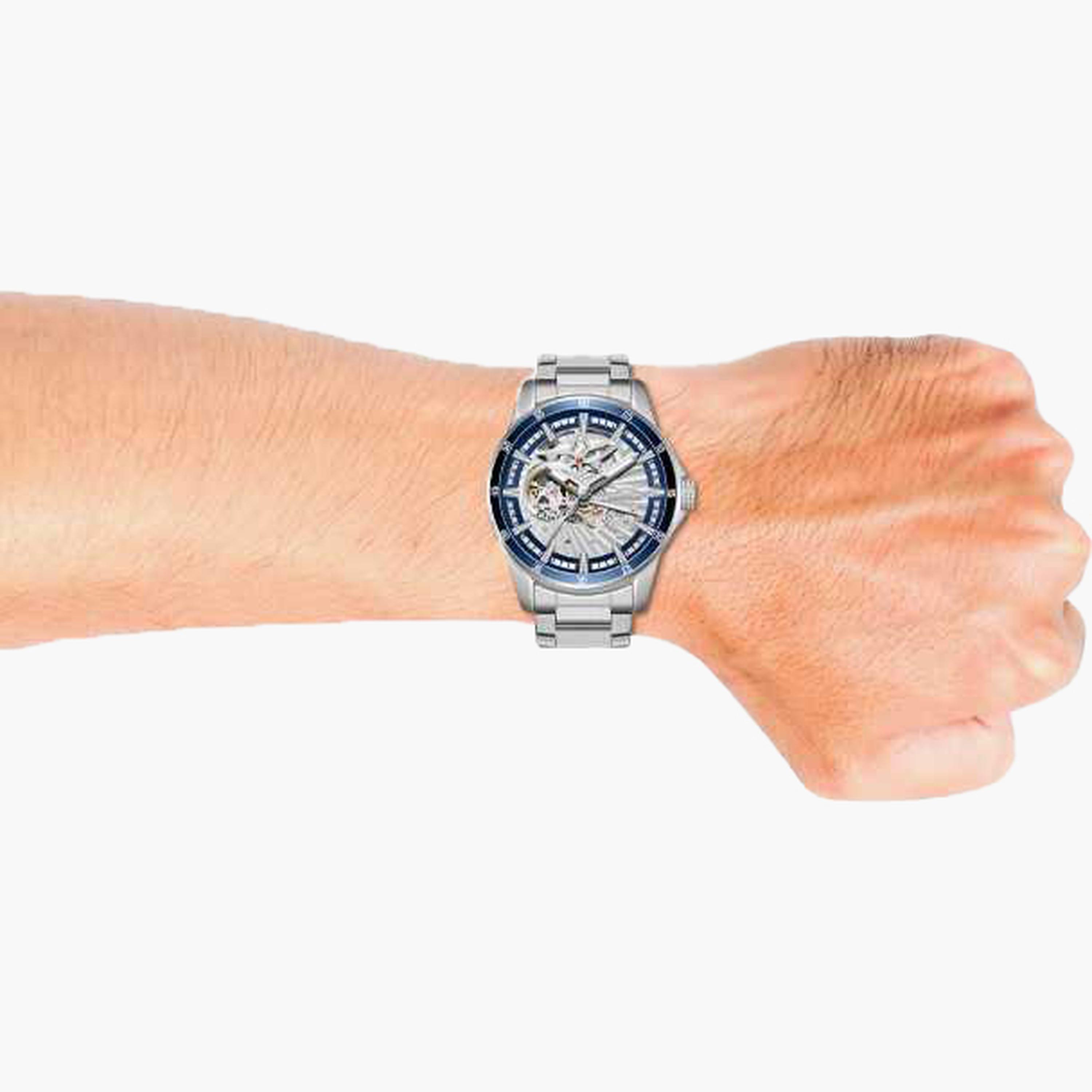 Slazenger Men's 44MM Silver Automatic Metal Strap Watch | SL.9.2413.1.04-men-watchesandjewellery-watches-image-8