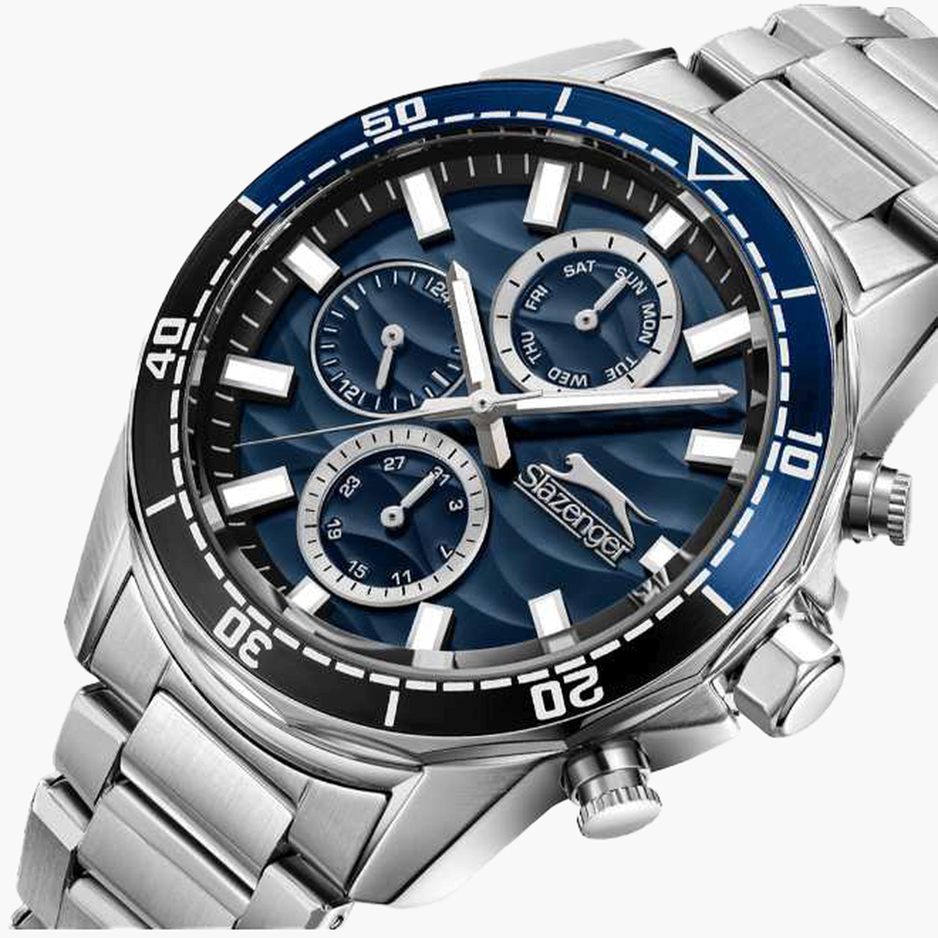 Slazenger Men's 41.5MM Silver Chronograph Metal Strap Watch | SL.9.2396.2.01-men-watchesandjewellery-watches-image-6