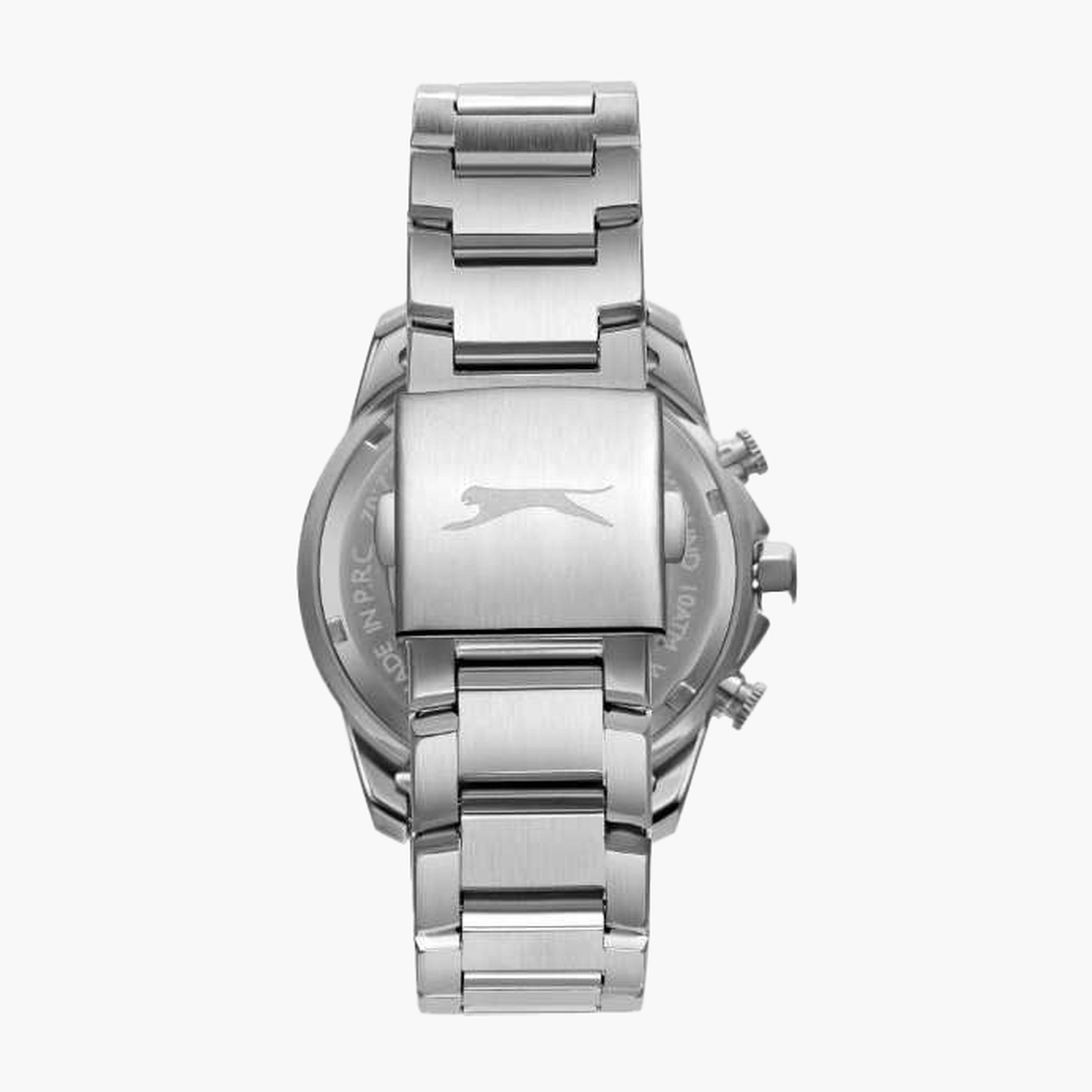 سلازنغر- ساعة رجالية كرونوغراف سوار معدني لون بندقي-men-watchesandjewellery-watches-image-4