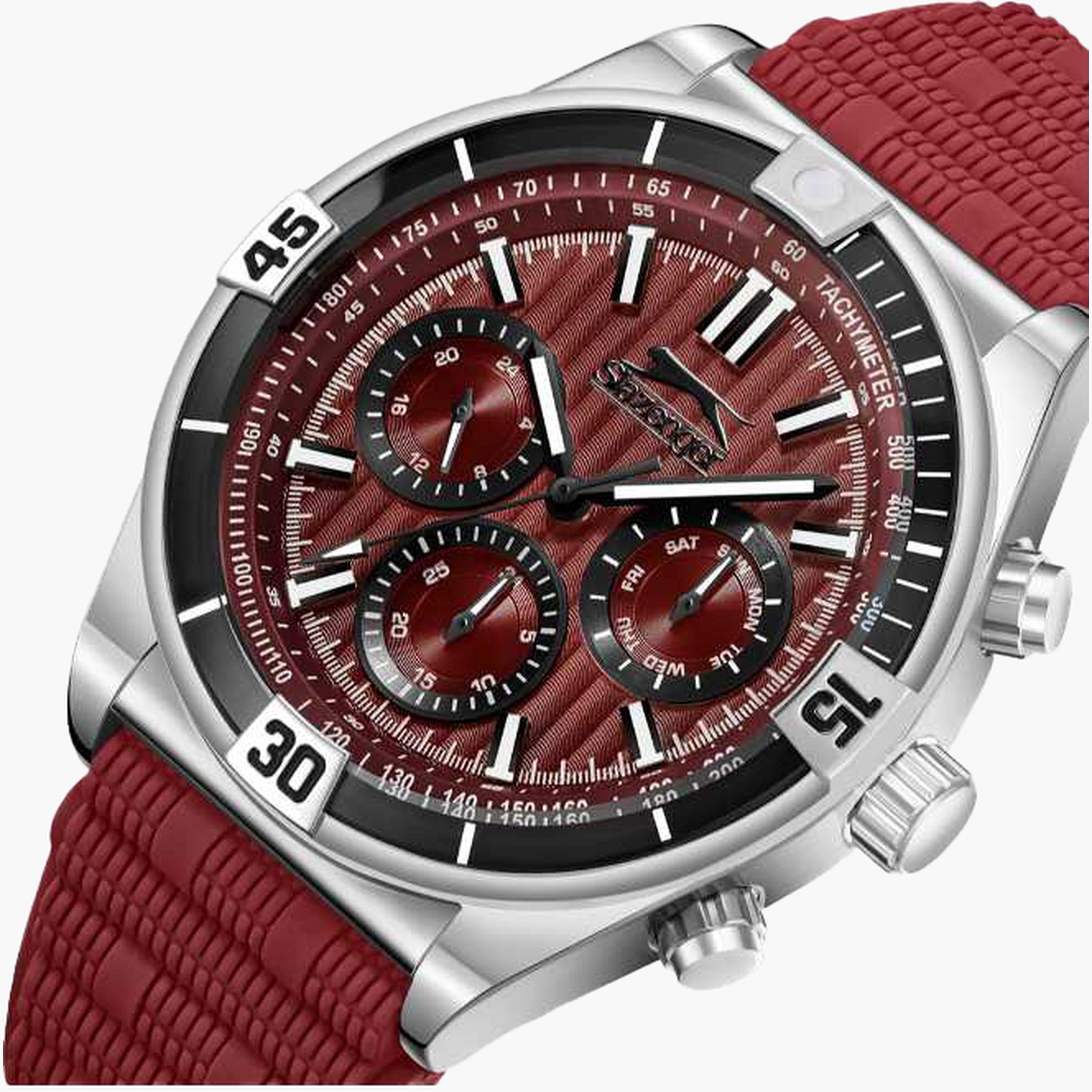 Slazenger Men's 44MM Red Chronograph Silicone Strap Watch | SL.9.2389.2.05-men-watchesandjewellery-watches-image-6