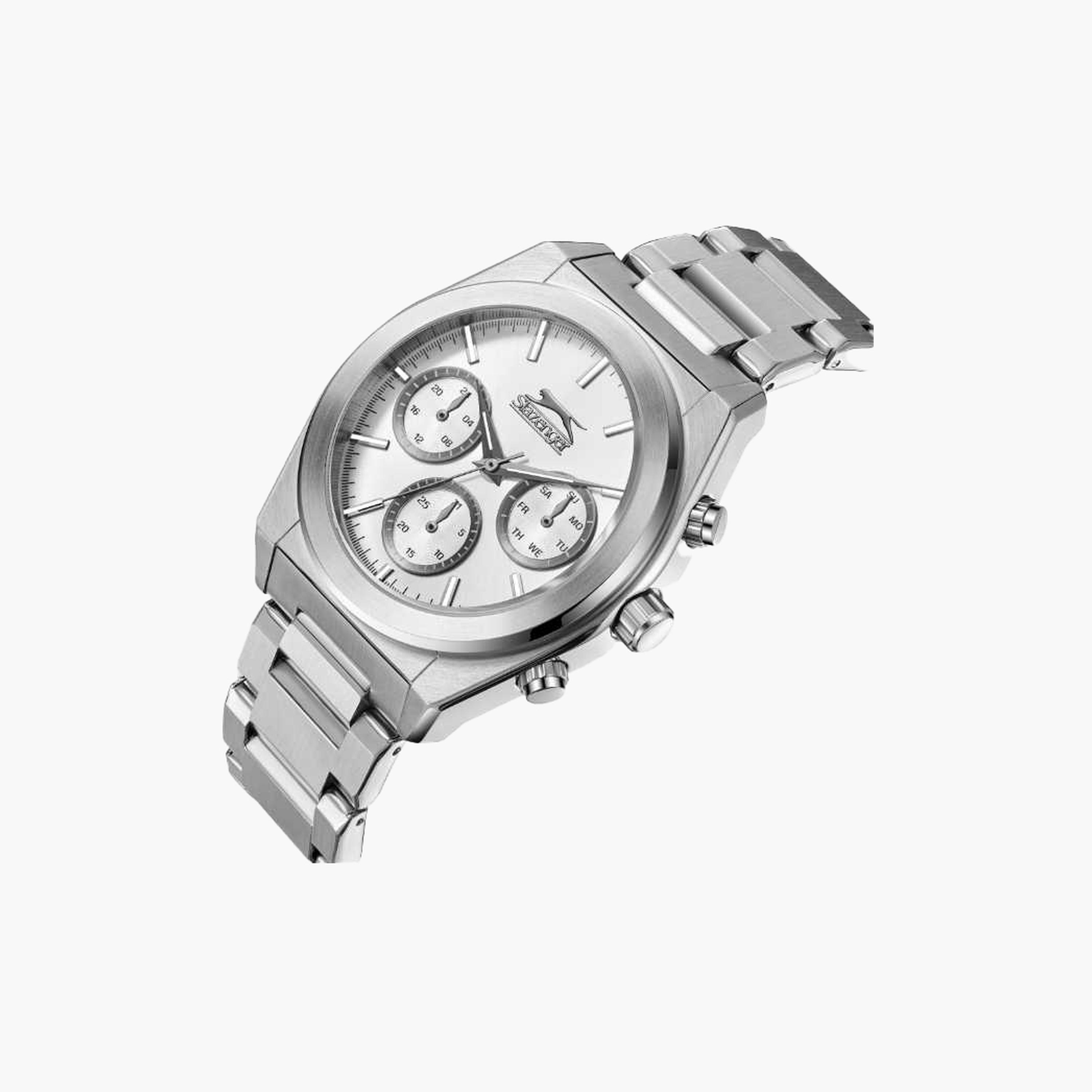 Slazenger Men's 43MM Silver Chronograph Metal Strap Watch | SL.9.2394.2.01-men-watchesandjewellery-watches-image-4