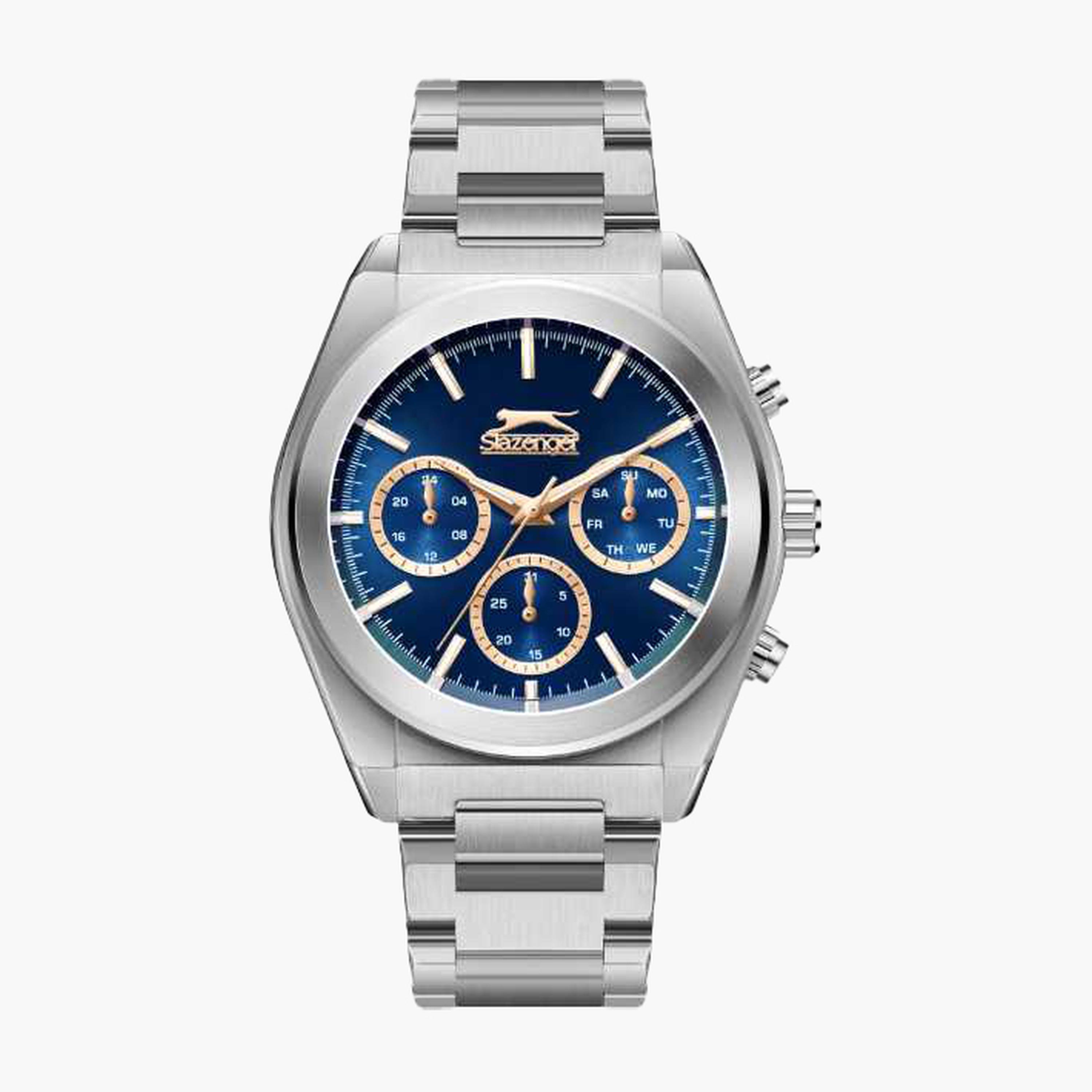 Slazenger Men's 43MM Silver Chronograph Metal Strap Watch | SL.9.2394.2.05-men-watchesandjewellery-watches-image-1
