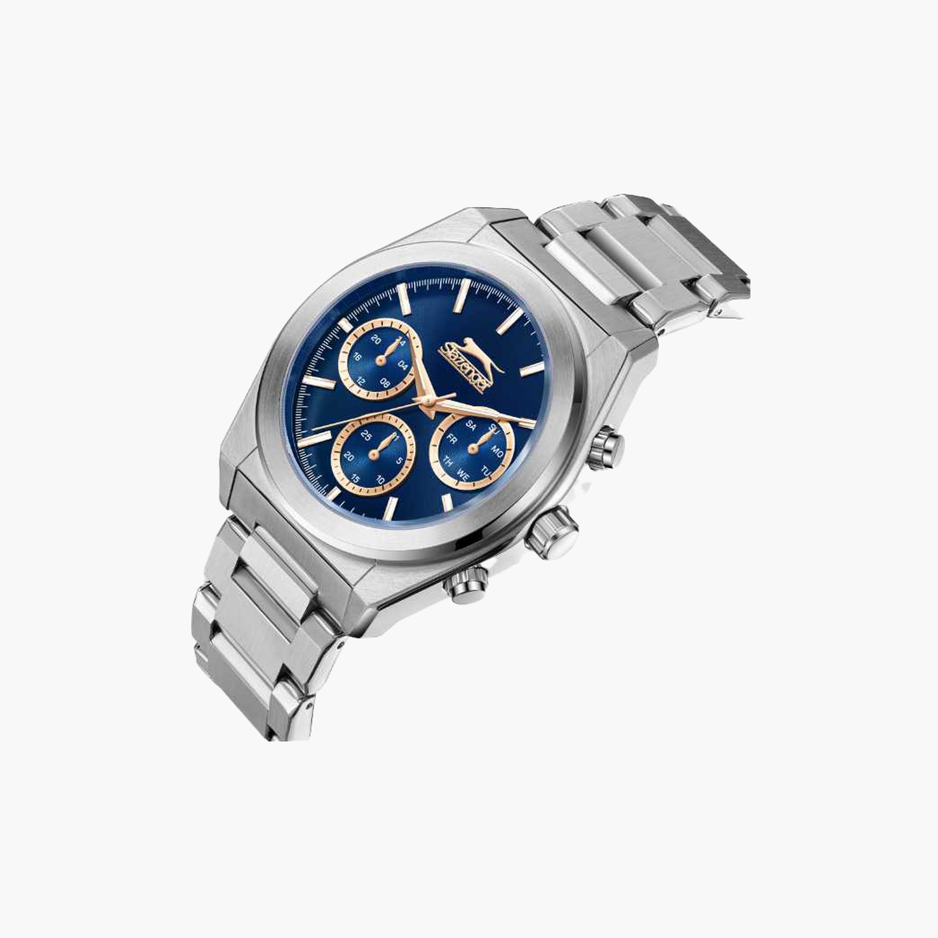 Slazenger Men's 43MM Silver Chronograph Metal Strap Watch | SL.9.2394.2.05-men-watchesandjewellery-watches-image-4
