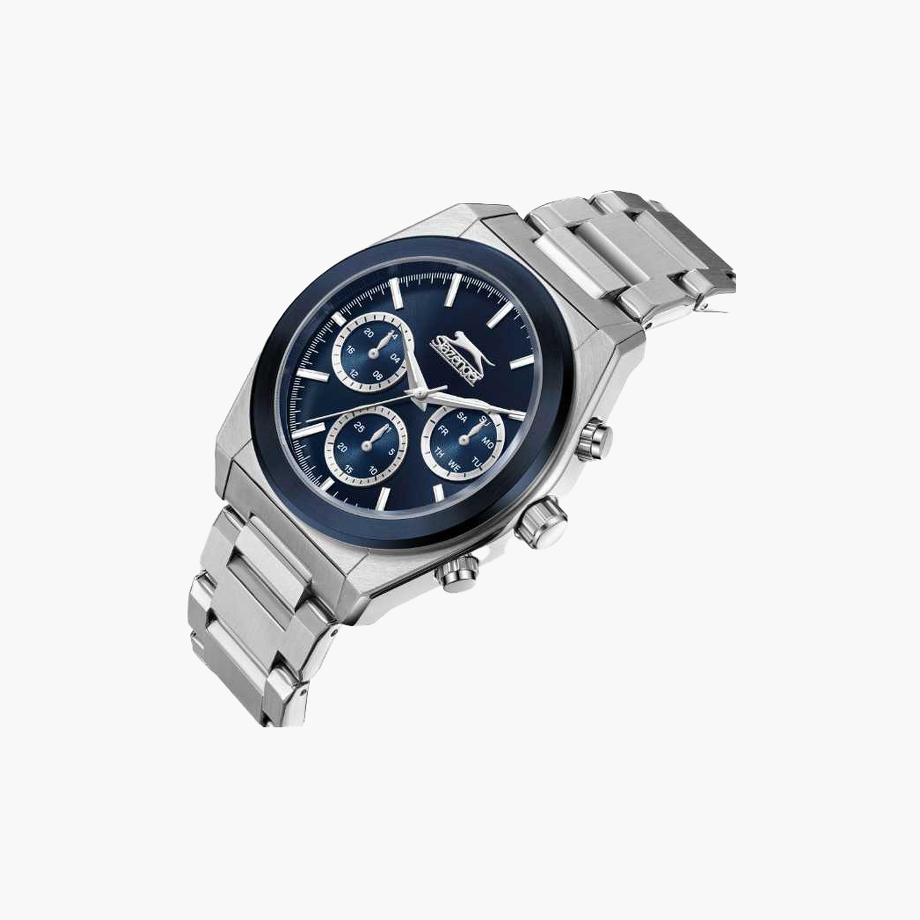 Slazenger Men's 43MM Silver Chronograph Metal Strap Watch | SL.9.2394.2.08-men-watchesandjewellery-watches-image-4