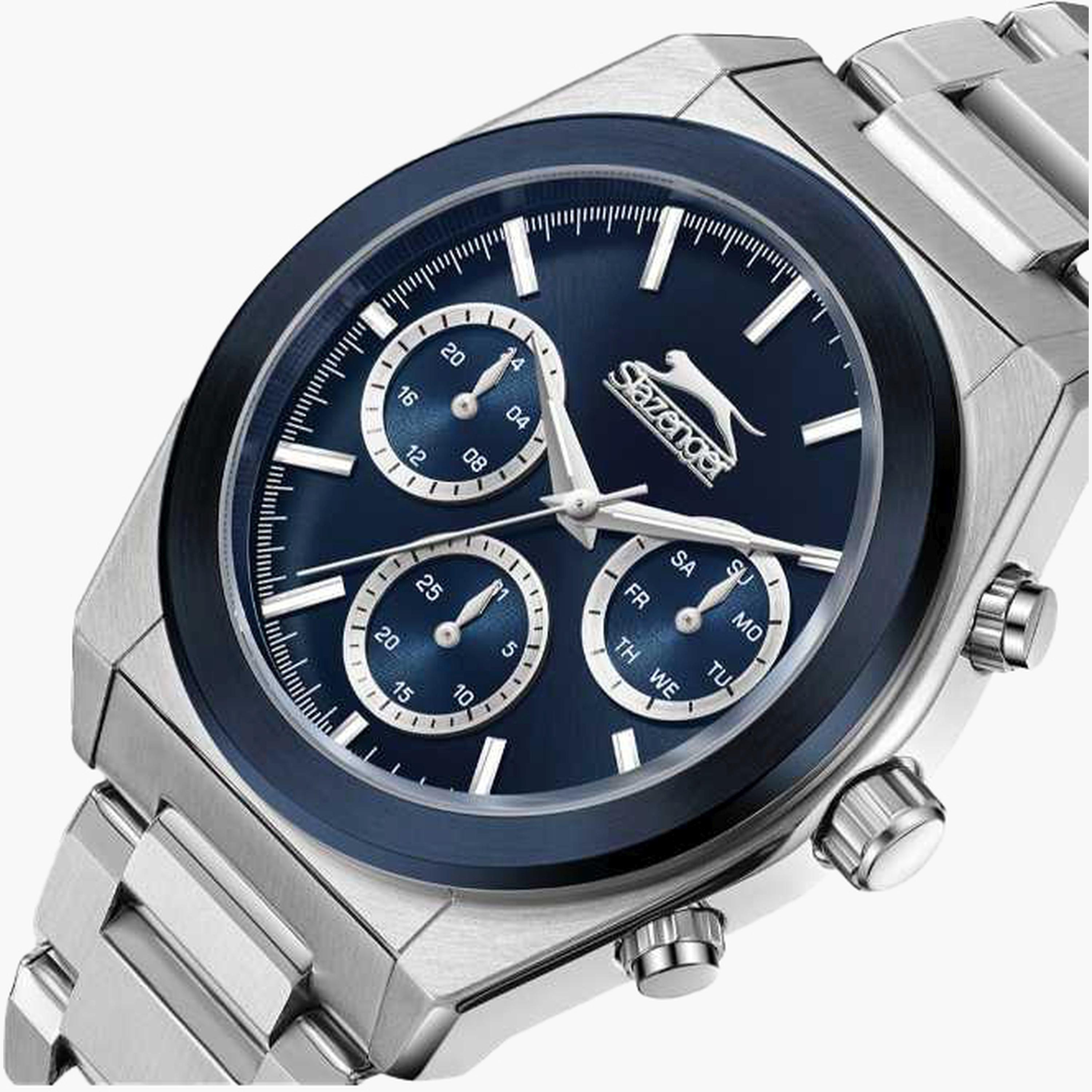 Slazenger Men's 43MM Silver Chronograph Metal Strap Watch | SL.9.2394.2.08-men-watchesandjewellery-watches-image-6