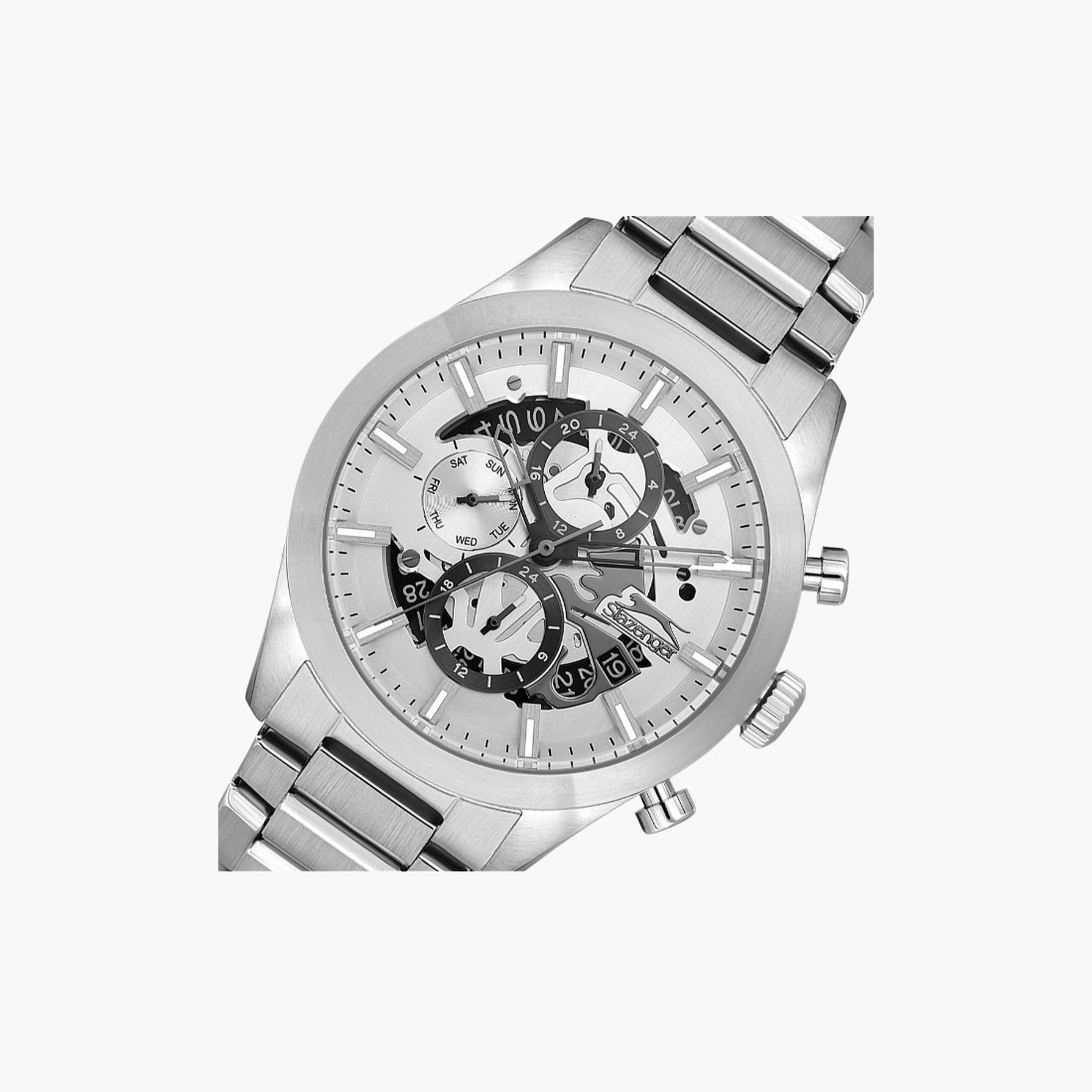 Slazenger Men's 44MM Silver Chronograph Metal Strap Watch | SL.9.2399.2.01-men-watchesandjewellery-watches-image-6