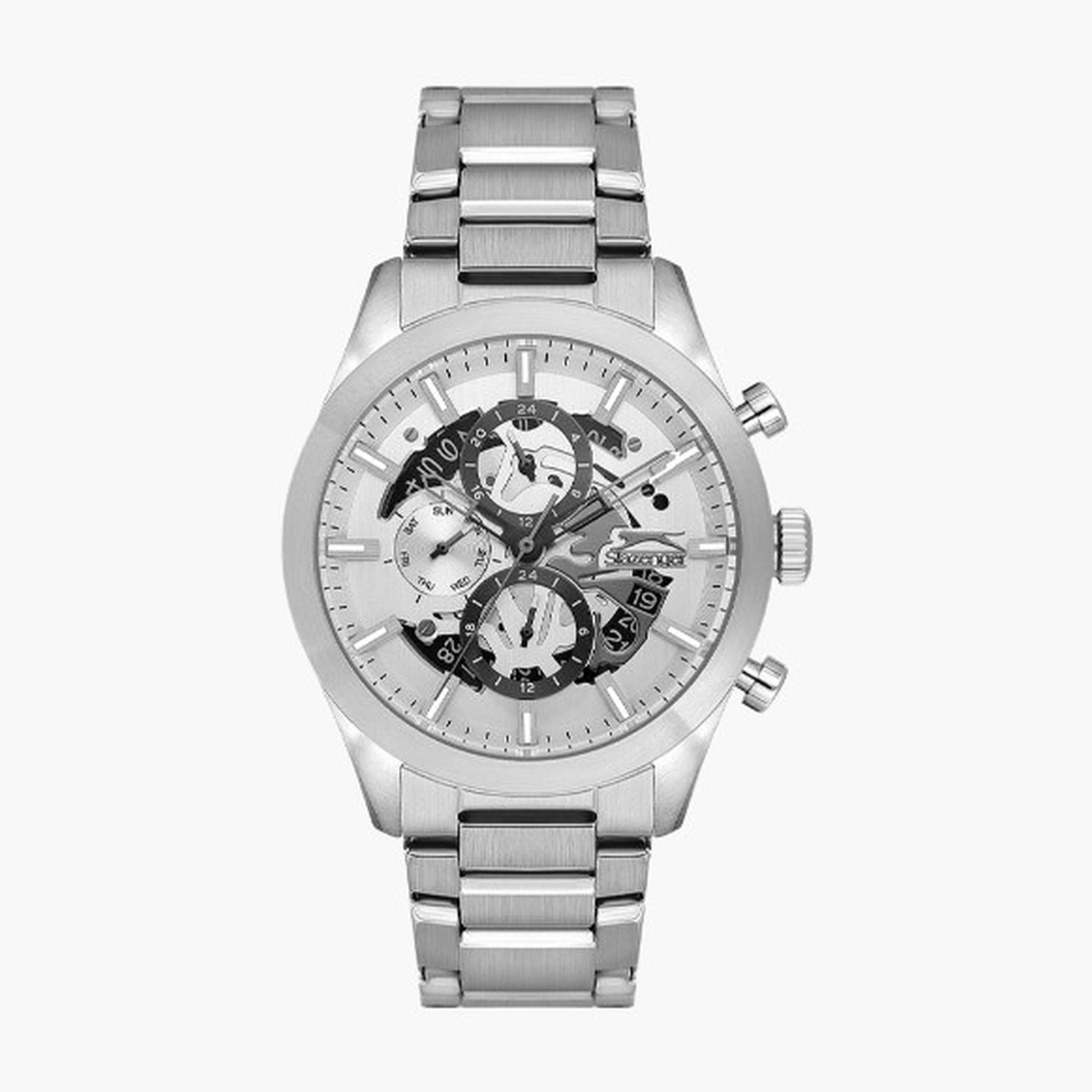 Slazenger Men's 44MM Silver Chronograph Metal Strap Watch | SL.9.2399.2.01-men-watchesandjewellery-watches-image-9