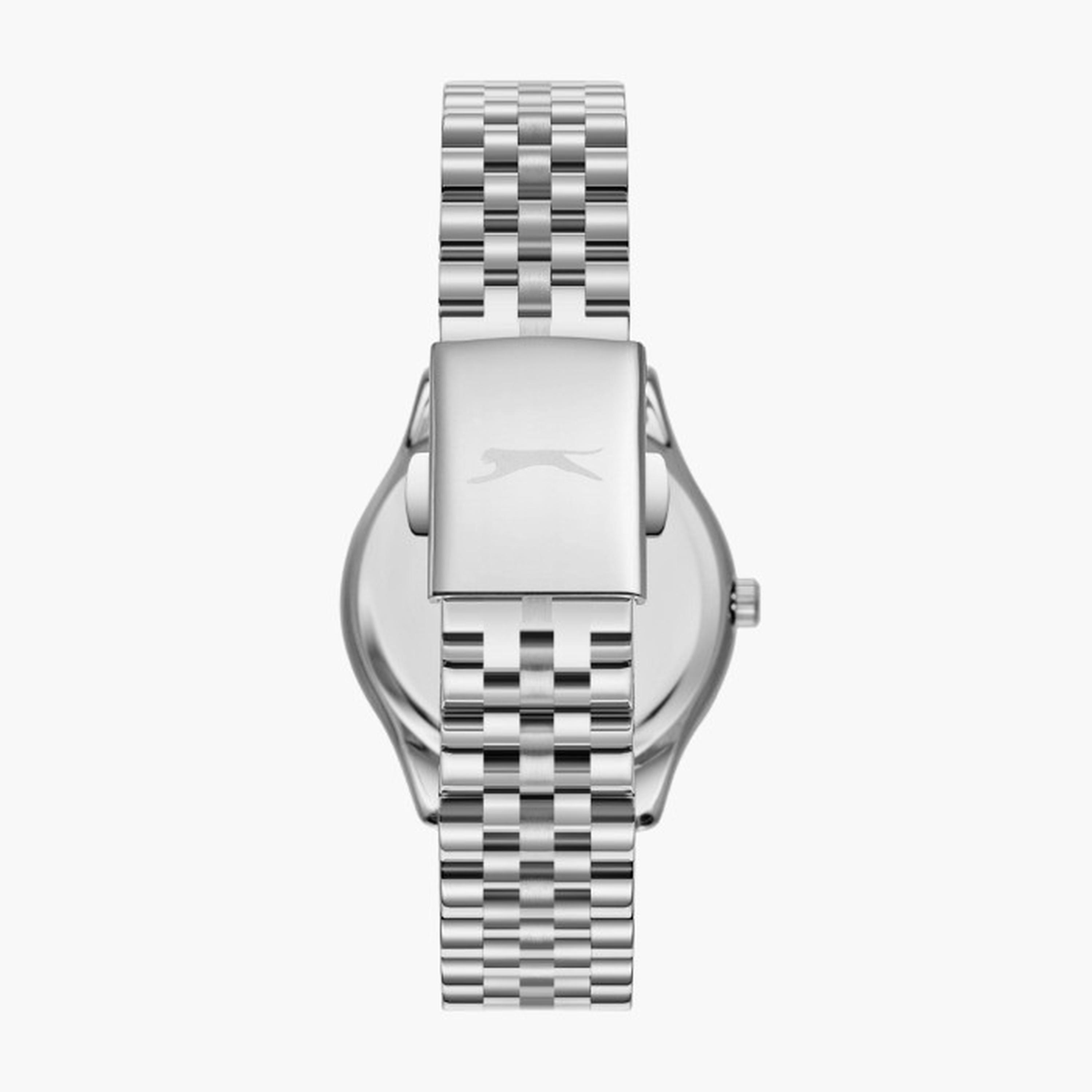 سلازنغر- ساعة نسائية 34 مم كرونوغراف سوار معدني لون فضي-women-watchesandjewellery-watches-image-2