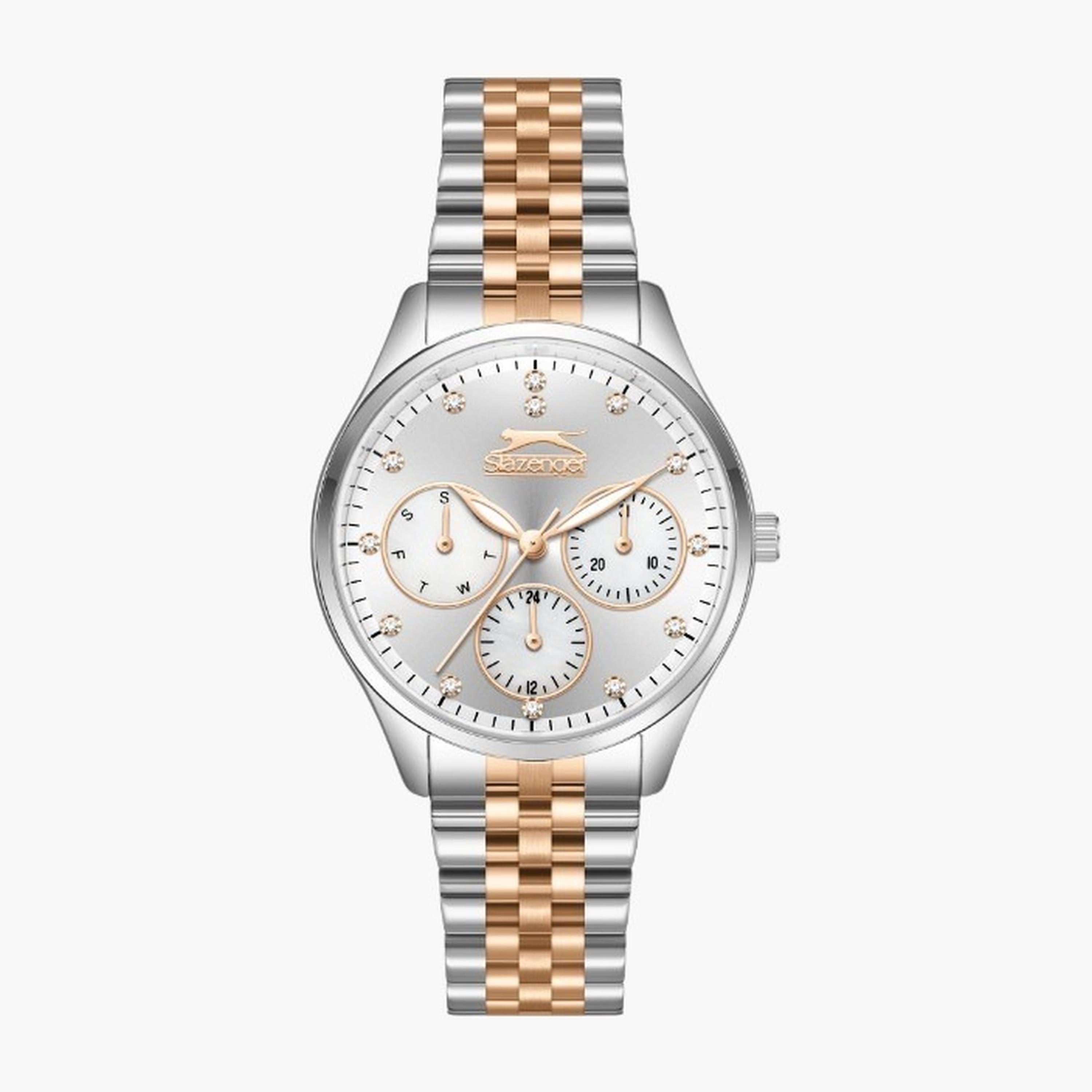 Slazenger Women's 34MM Multicolour Chronograph Metal Strap Watch | SL.9.2404.4.02-women-watchesandjewellery-watches-image-1