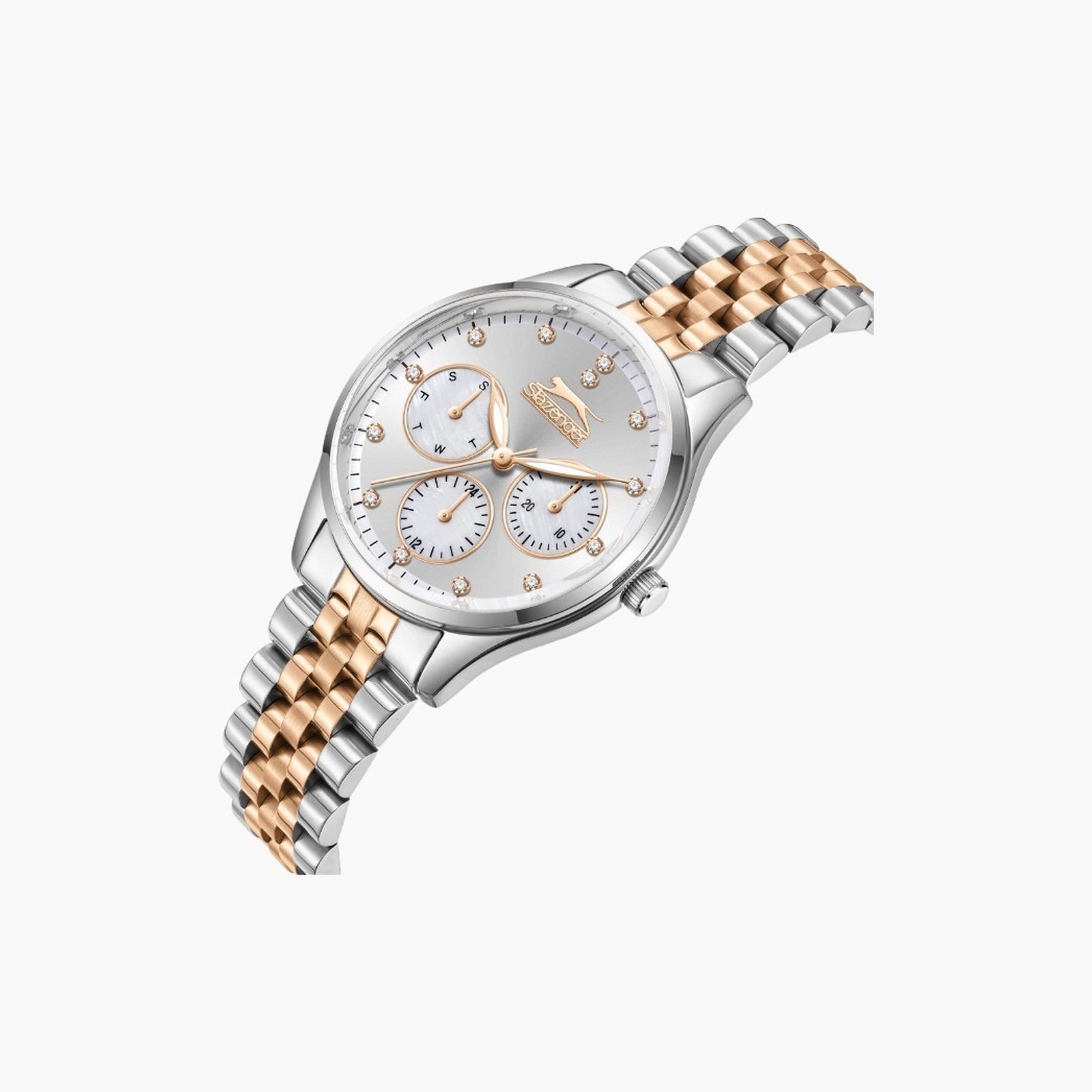 Slazenger Women's 34MM Multicolour Chronograph Metal Strap Watch | SL.9.2404.4.02-women-watchesandjewellery-watches-image-4
