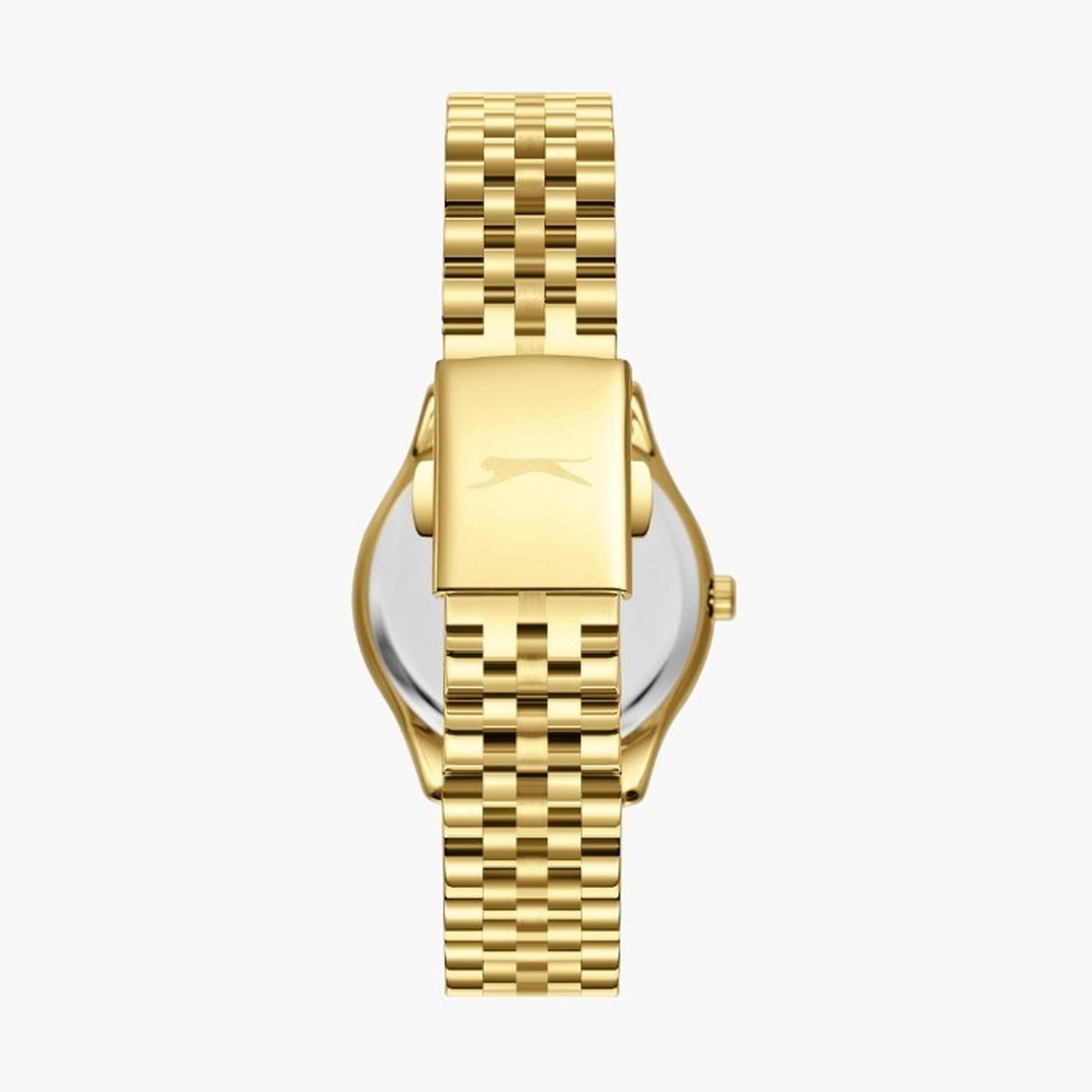 سلازنغر- ساعة نسائية 34 مم كرونوغراف سوار معدني لون أخضر غامق-women-watchesandjewellery-watches-image-2