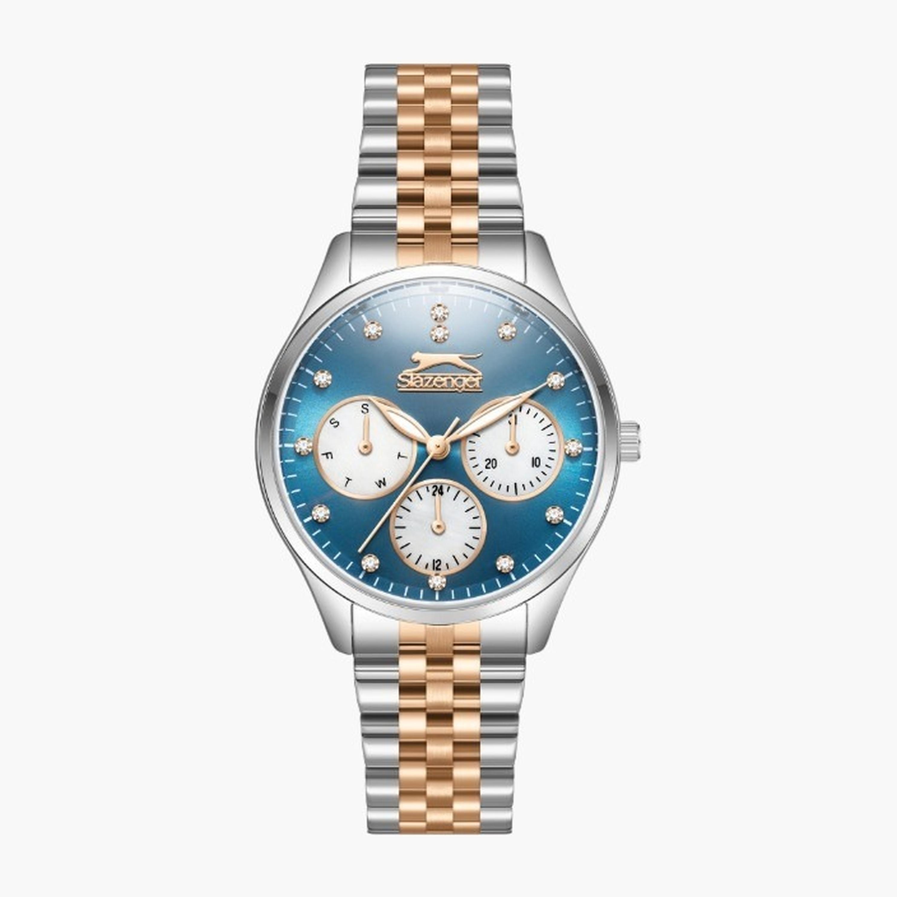 Slazenger Women's 34MM Multicolour Chronograph Metal Strap Watch | SL.9.2404.4.06-women-watchesandjewellery-watches-image-1