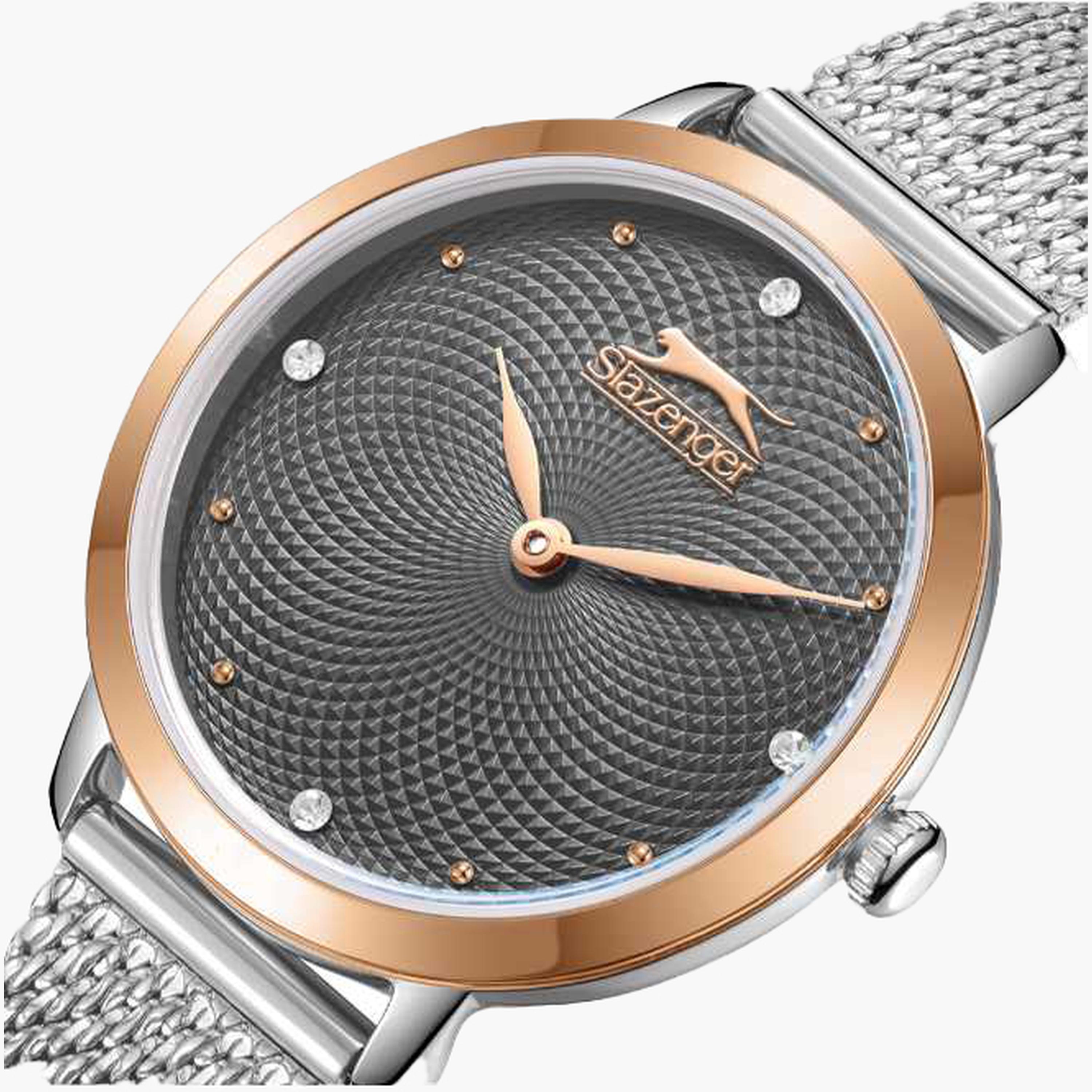 سلازنغر- ساعة نسائية 32 مم تناظرية سوار شبكي لون بندقي-women-watchesandjewellery-watches-image-6