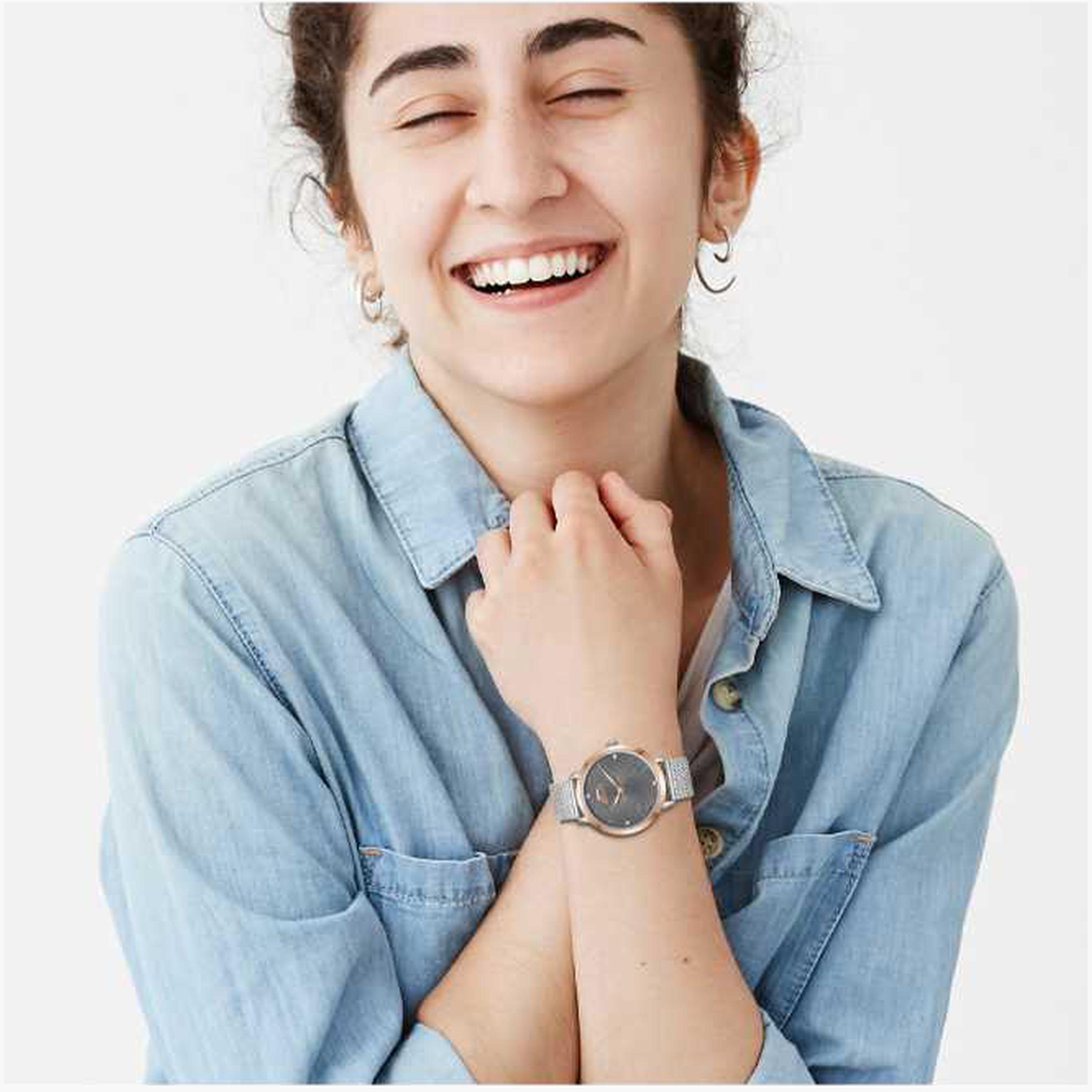 سلازنغر- ساعة نسائية 32 مم تناظرية سوار شبكي لون بندقي-women-watchesandjewellery-watches-image-7