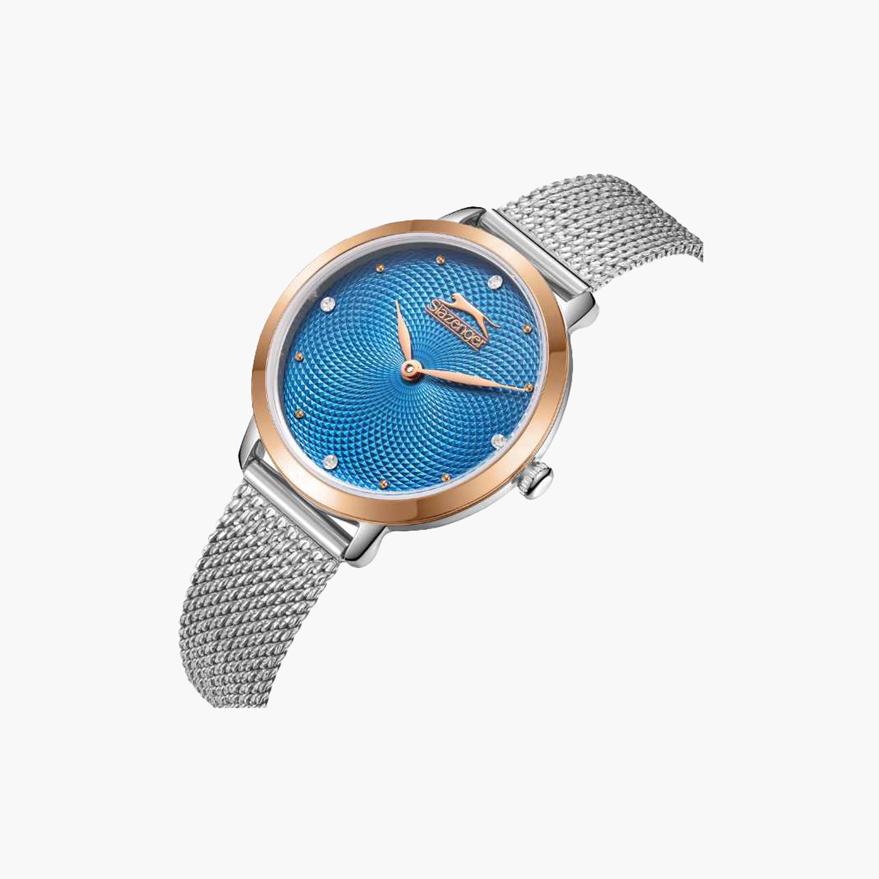 سلازنغر- ساعة نسائية 32 مم تناظرية سوار شبكي لون أزرق-women-watchesandjewellery-watches-image-2