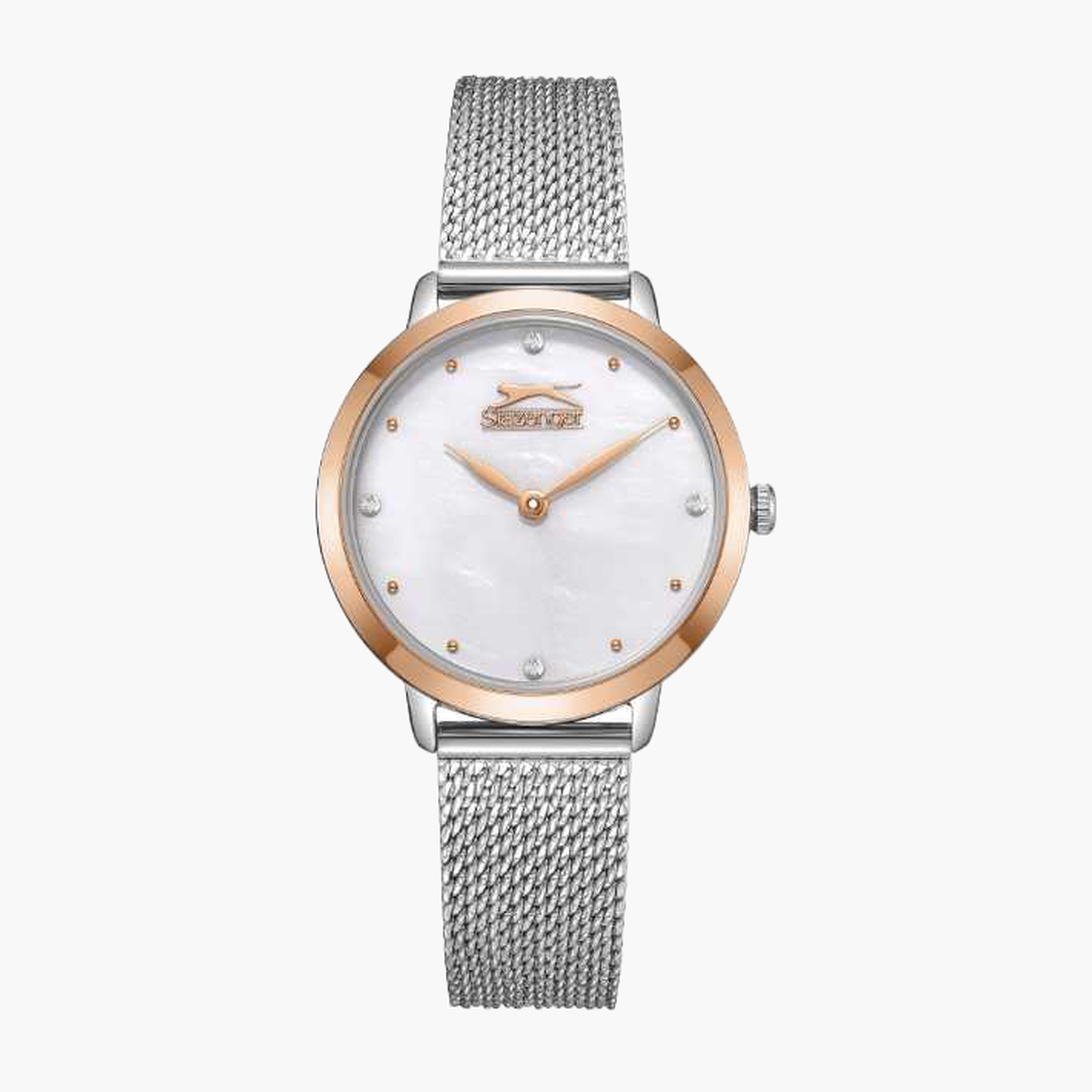 Slazenger Women's 32MM Silver Analog Mesh Strap Watch | SL.9.2397.3.06-women-watchesandjewellery-watches-image-1
