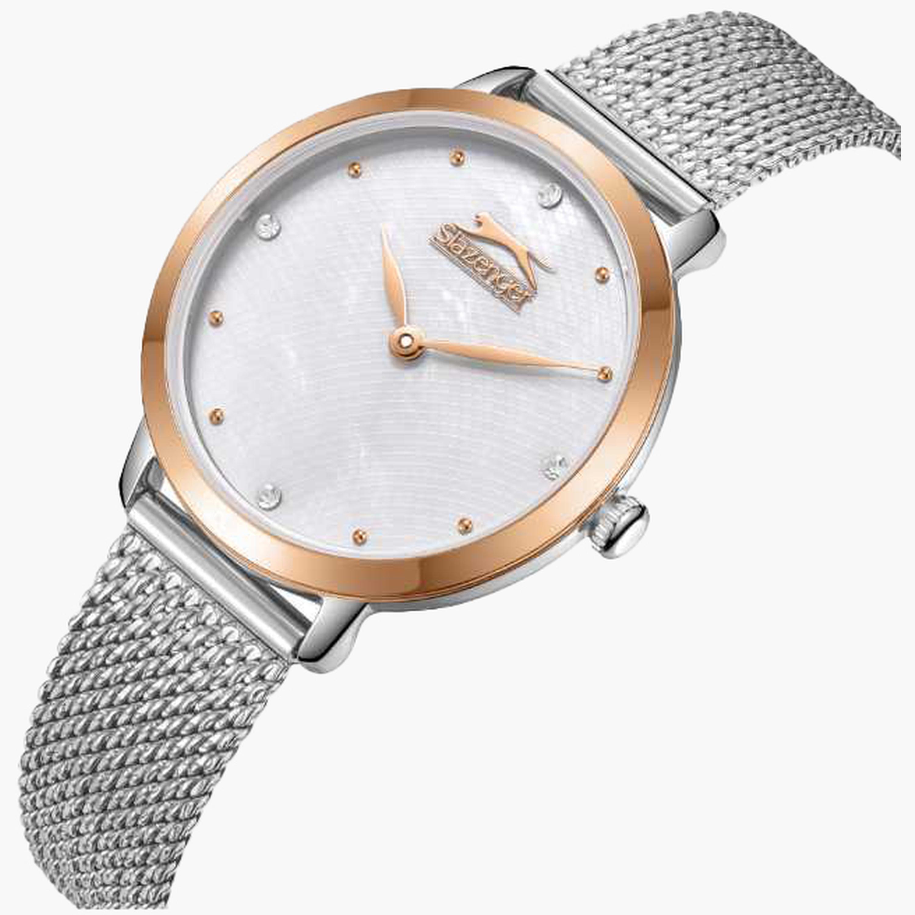 Slazenger Women's 32MM Silver Analog Mesh Strap Watch | SL.9.2397.3.06-women-watchesandjewellery-watches-image-2