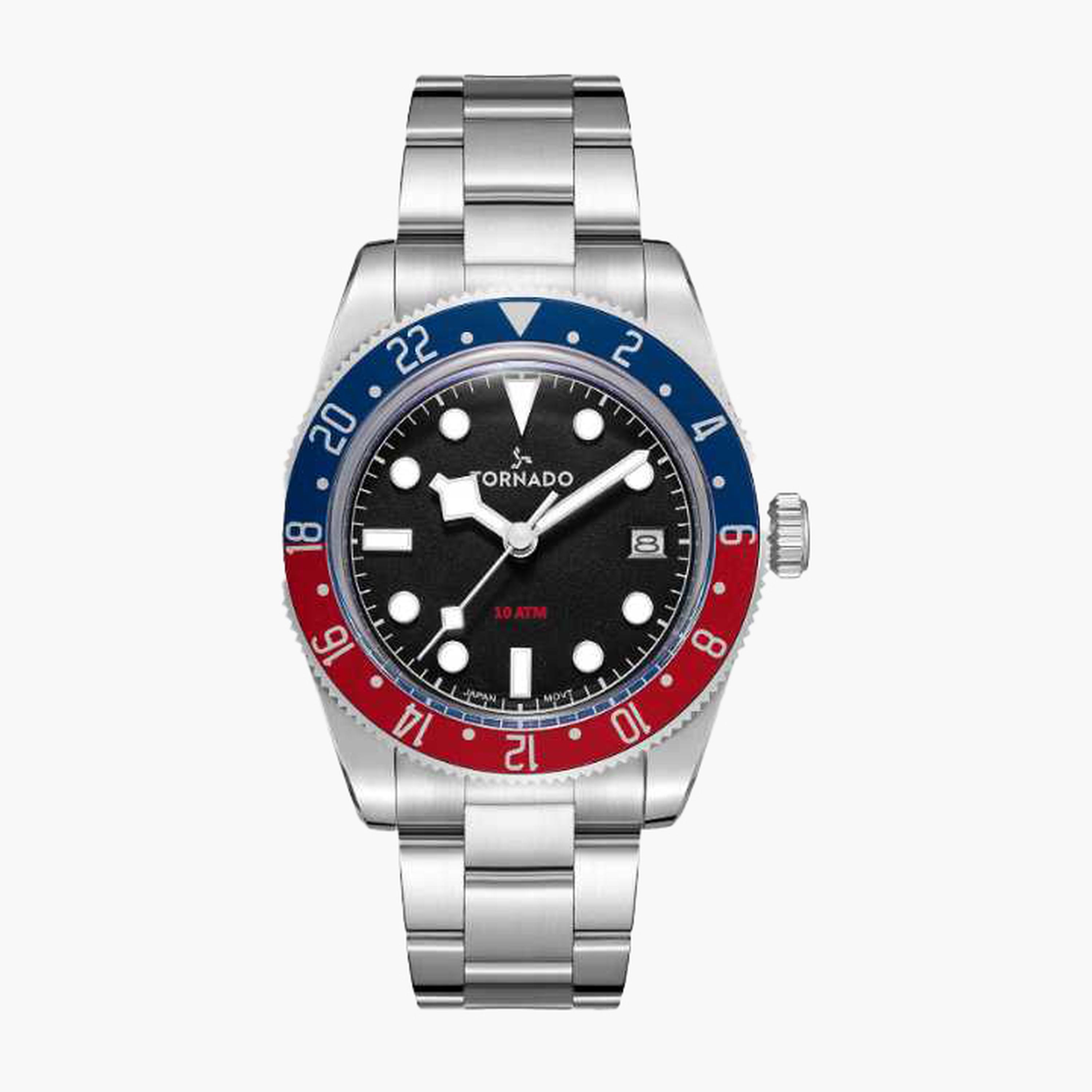 Tornado Men's 40MM Silver Analog Stainless Steel Strap Watch | T24006-A-men-watchesandjewellery-watches-image-1