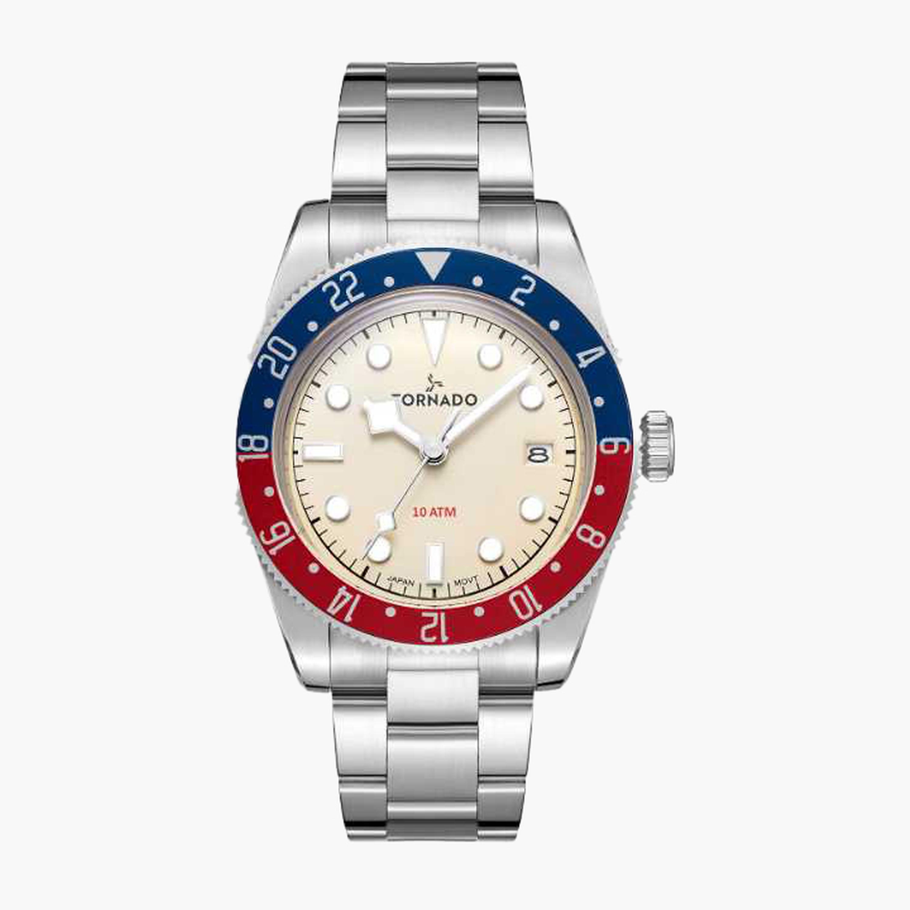 Tornado Men's 40MM Silver Analog Stainless Steel Strap Watch | T24006-B-men-watchesandjewellery-watches-image-1