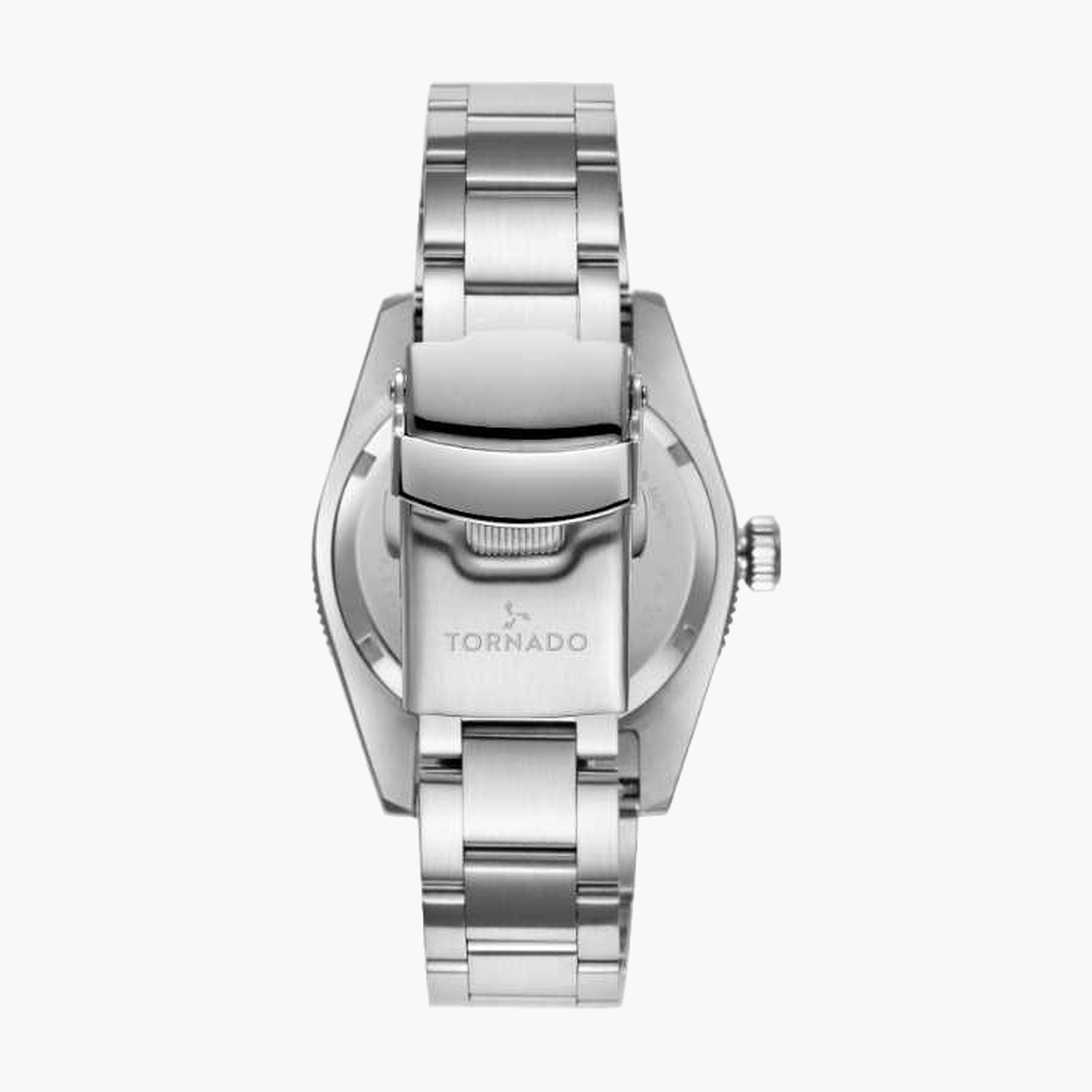 Tornado Men's 40MM Silver Analog Stainless Steel Strap Watch | T24006-B-men-watchesandjewellery-watches-image-3