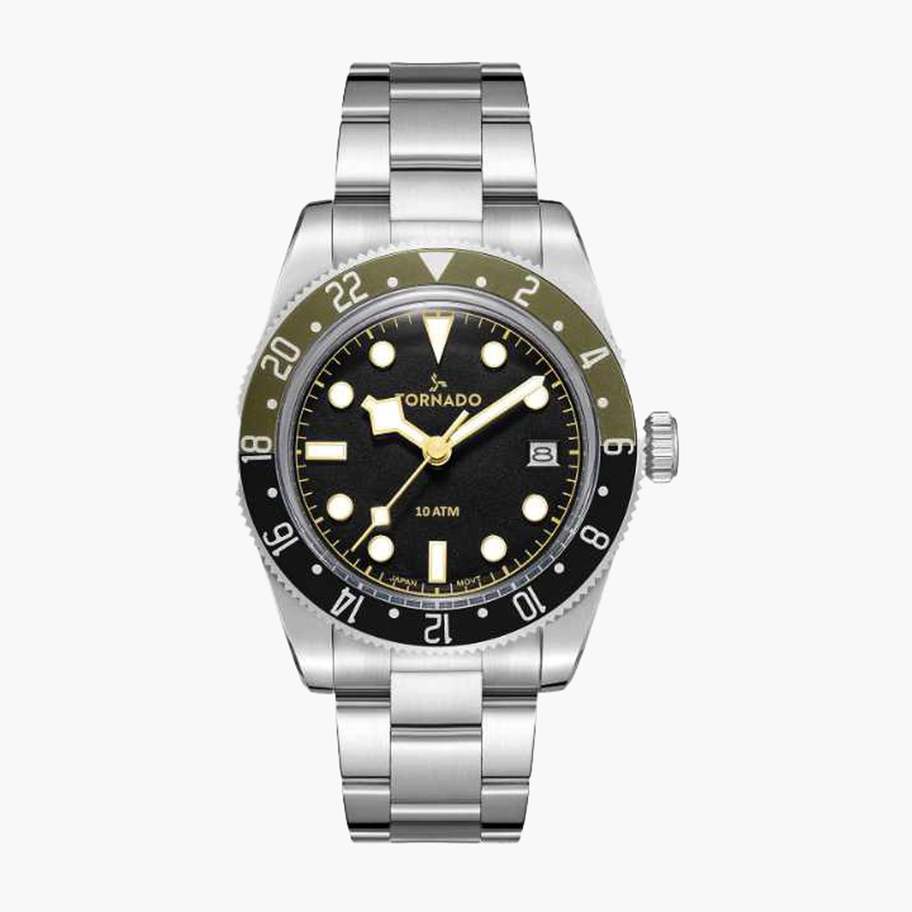 Tornado Men's 40MM Silver Analog Stainless Steel Strap Watch | T24006-D1-men-watchesandjewellery-watches-image-1