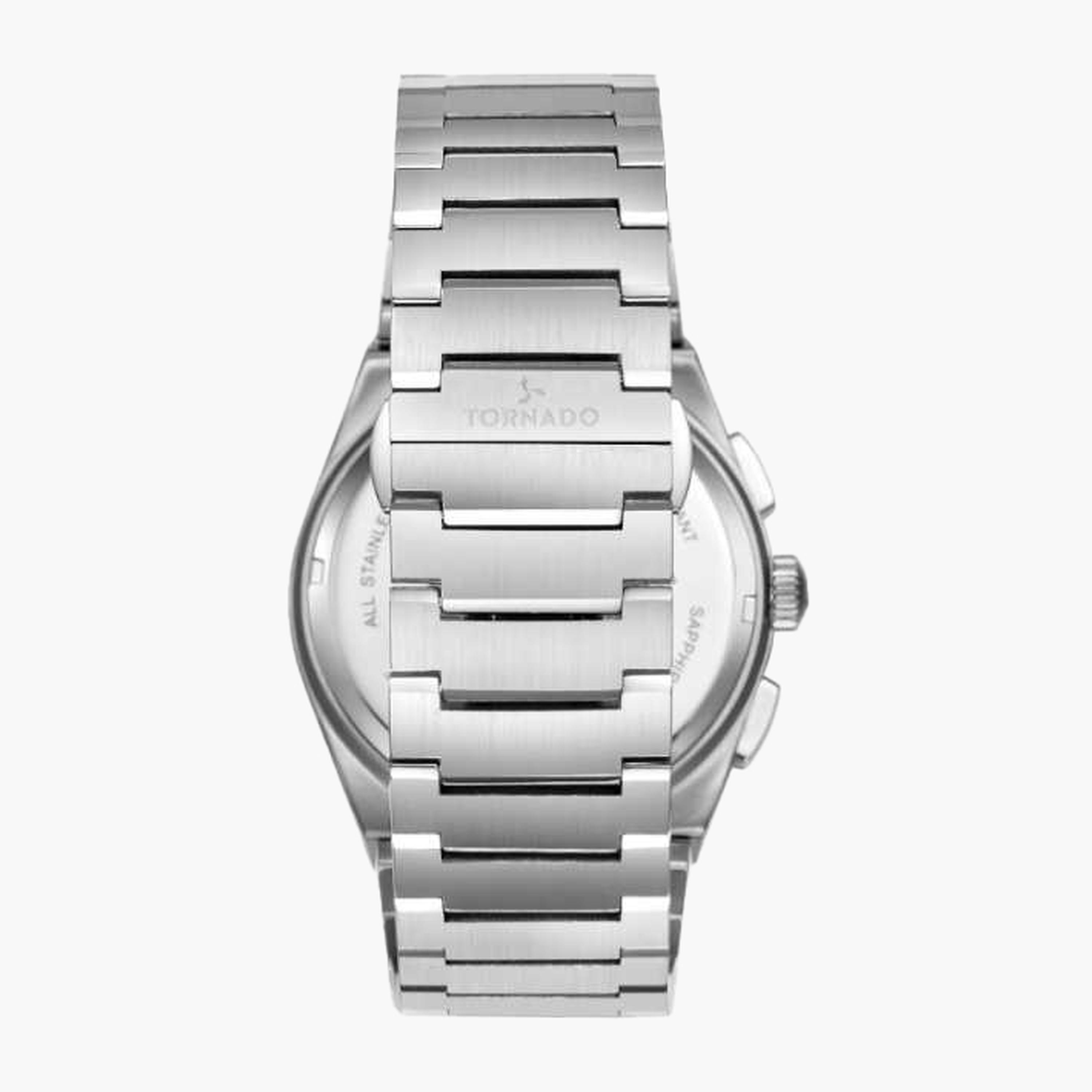 Tornado Men's 44.5MM Silver Chronograph Stainless Steel Strap Watch | T24105-KBSN-men-watchesandjewellery-watches-image-3