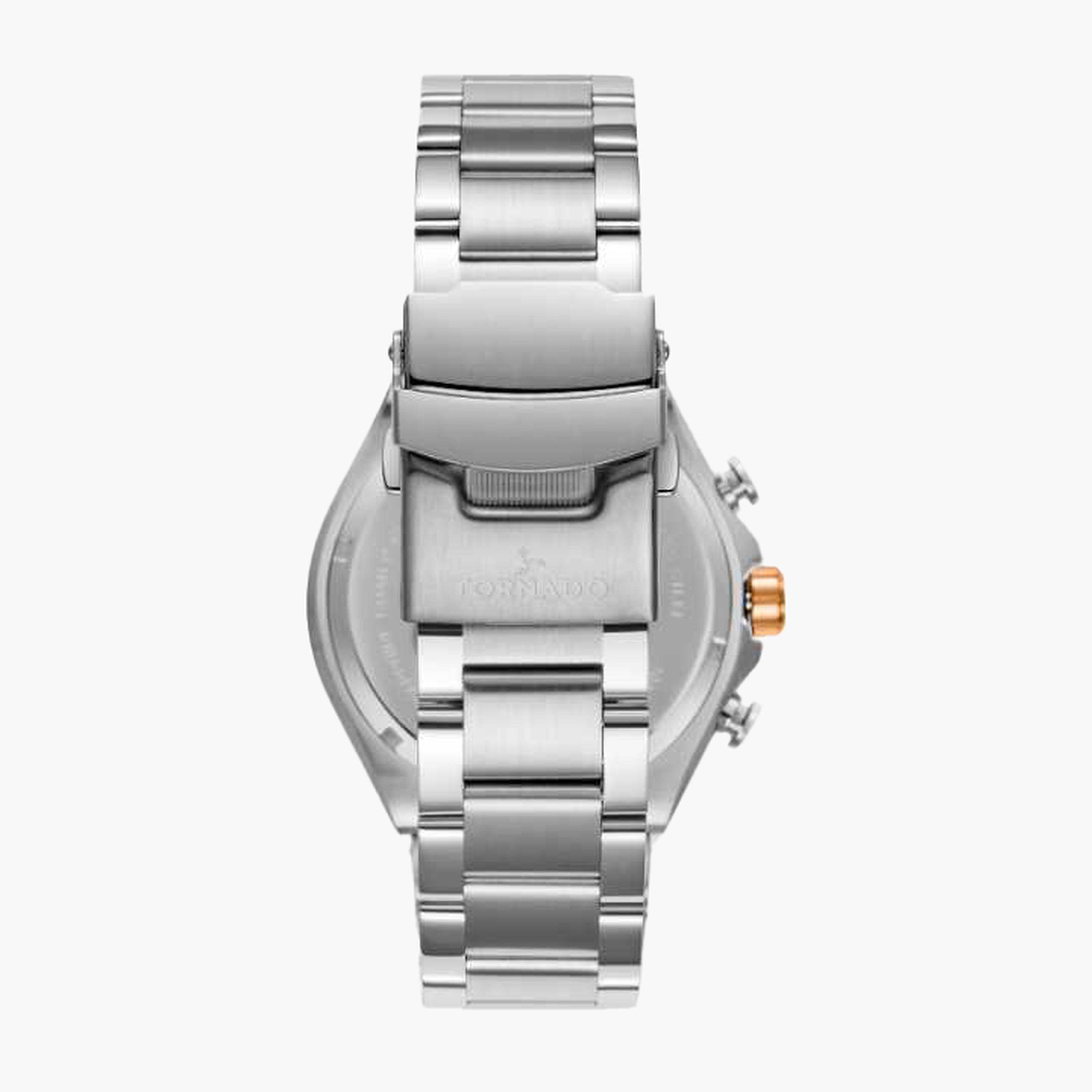 تورنادو- ساعة رجالية 45 مم كرونوغراف سوار ستانلس ستيل لون أخضر-men-watchesandjewellery-watches-image-3