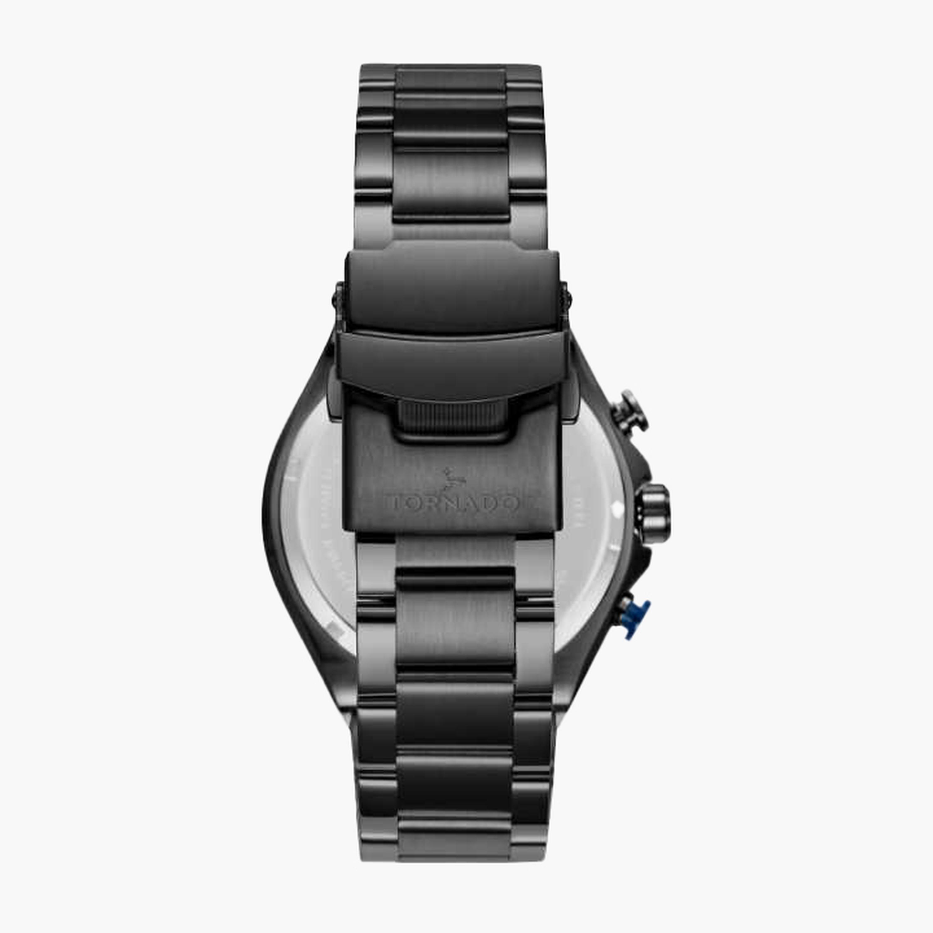 تورنادو- ساعة رجالية 45 مم كرونوغراف سوار ستانلس ستيل لون أزرق-men-watchesandjewellery-watches-image-3