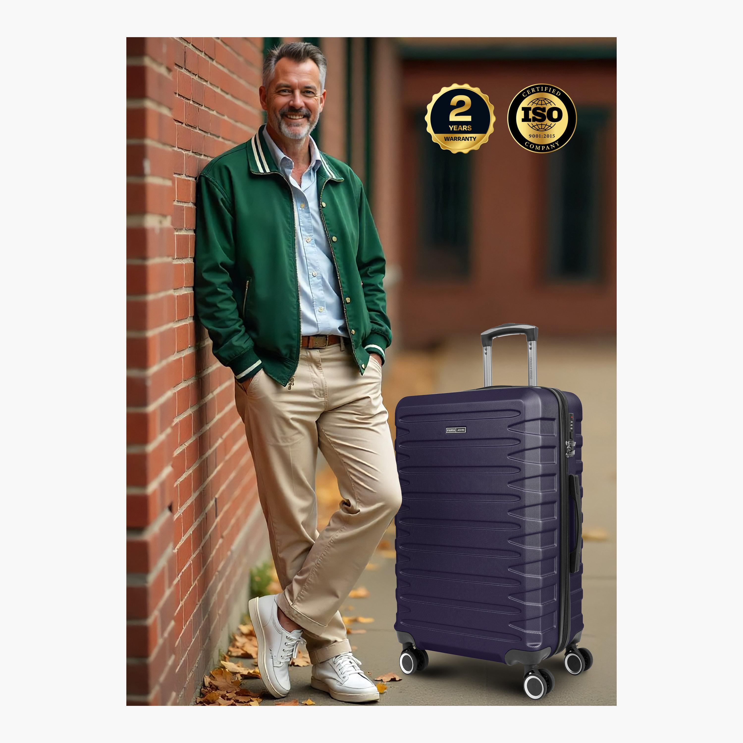 Para John Streamline Set of 3 ABS Hard Sided 4-Wheeler Spinner Trolley Bag with Combination Lock-travel-luggagesandbags-luggage-image-7