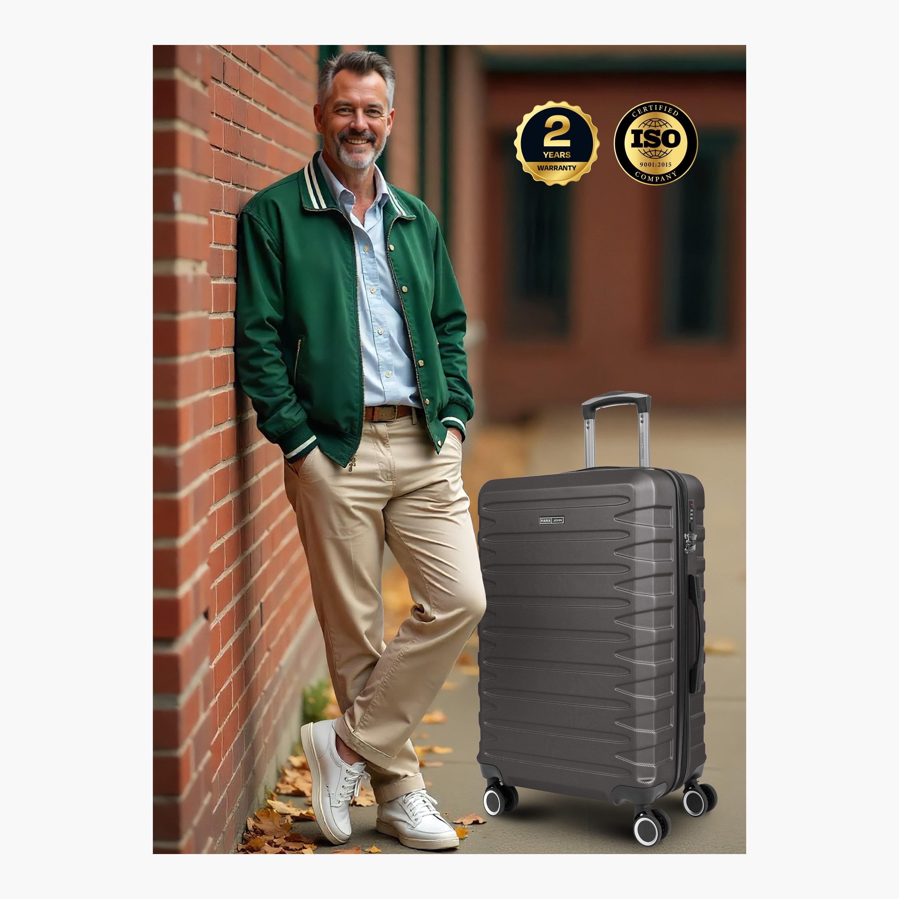 Para John Streamline Set of 3 ABS Hard Sided 4-Wheeler Spinner Trolley Bag with Combination Lock-travel-luggagesandbags-luggage-image-7