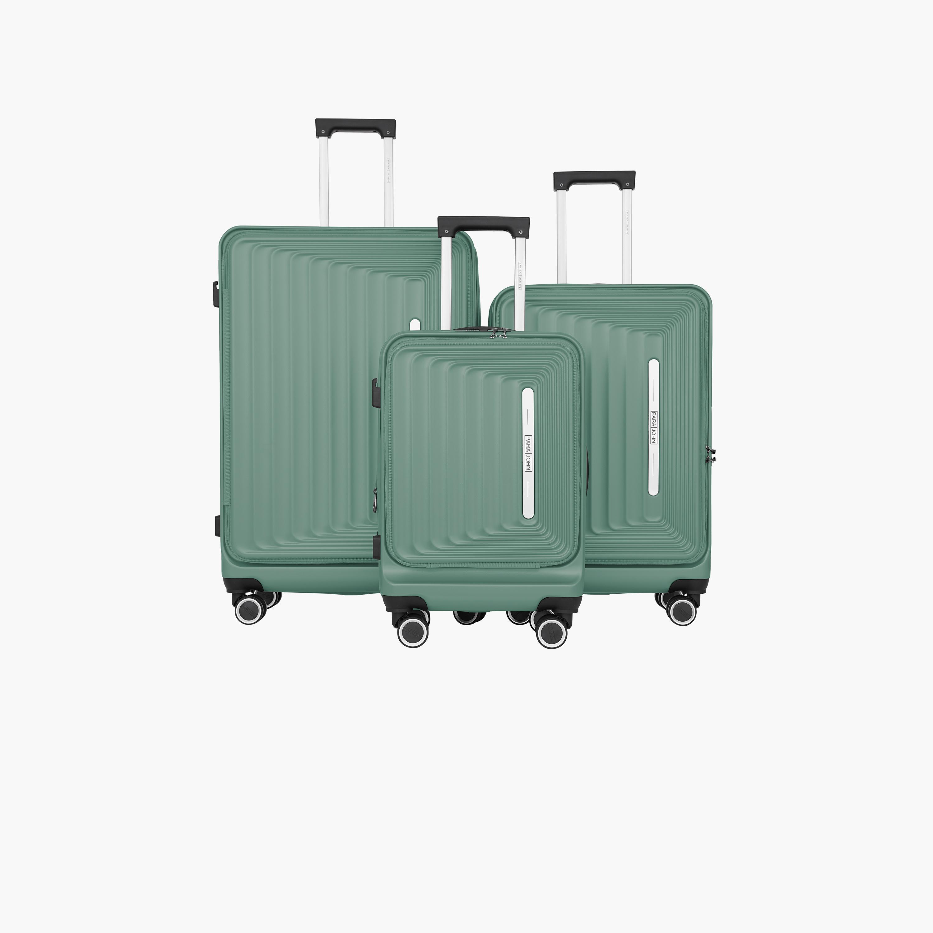 بارا جون- طقم شنط سفر بعجلات دوارة 3 قطع من مادة ABS وجوانب صلبة بقفل مركب  | PJTR3231G-travel-luggagesandbags-luggage-image-1