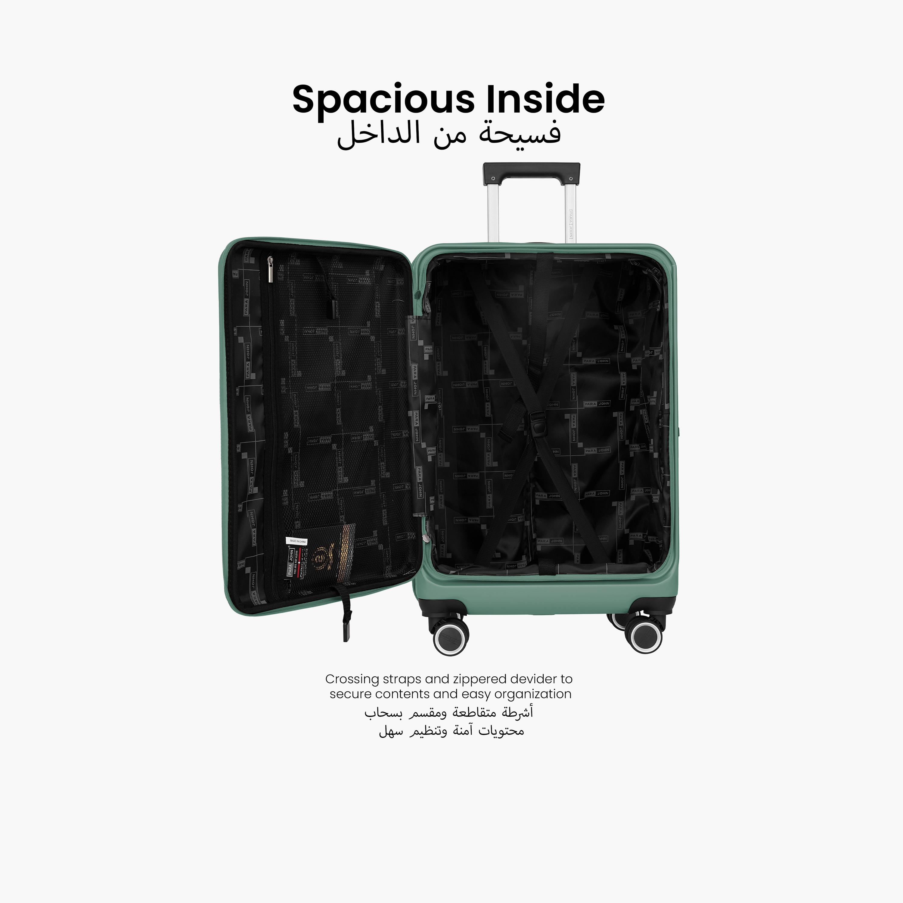 بارا جون- طقم شنط سفر بعجلات دوارة 3 قطع من مادة ABS وجوانب صلبة بقفل مركب  | PJTR3231G-travel-luggagesandbags-luggage-image-4