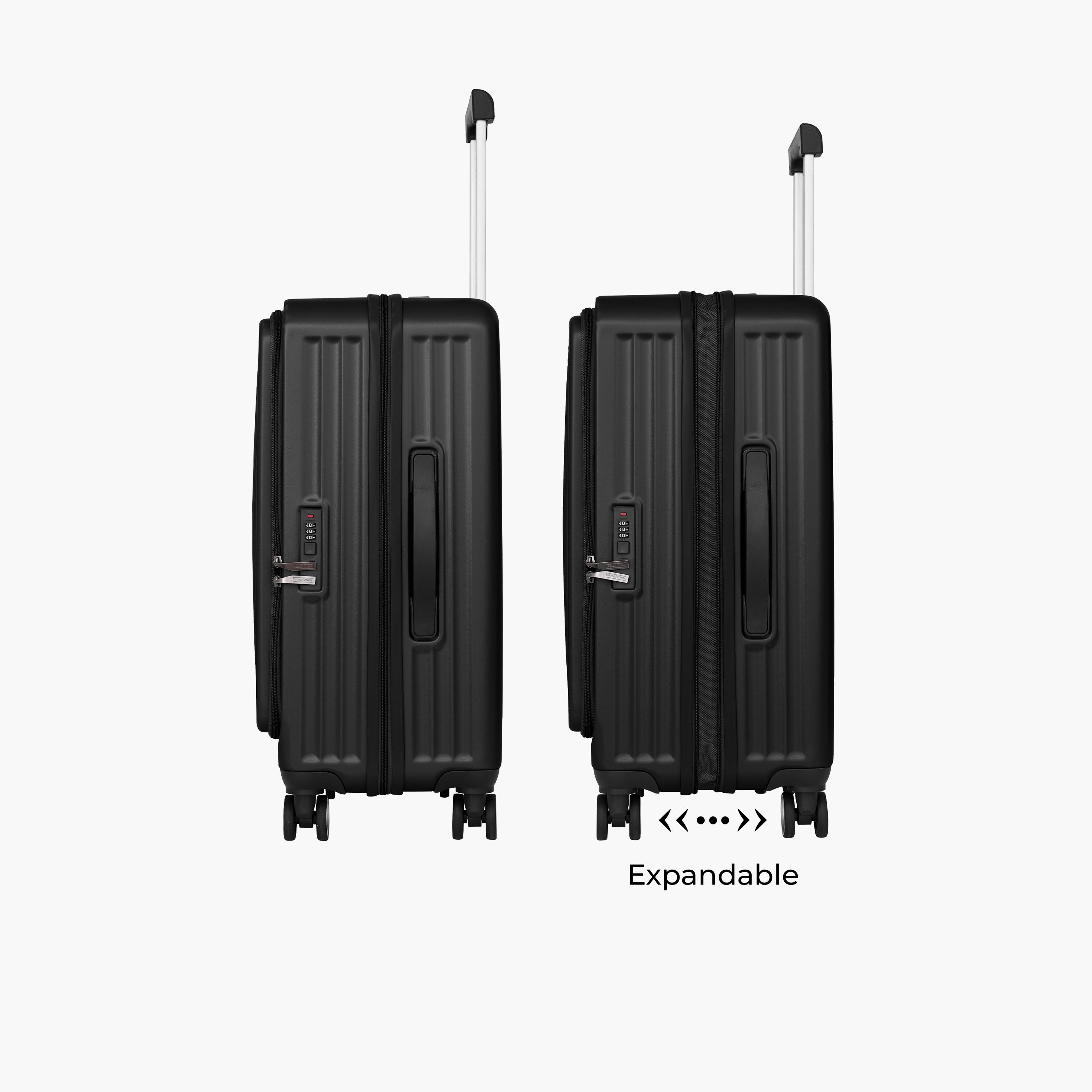 Para John Rocklite Set of 3 ABS Hard Sided 4-Wheeler Spinner Trolley Bag with Combination Lock-travel-luggagesandbags-luggage-image-8