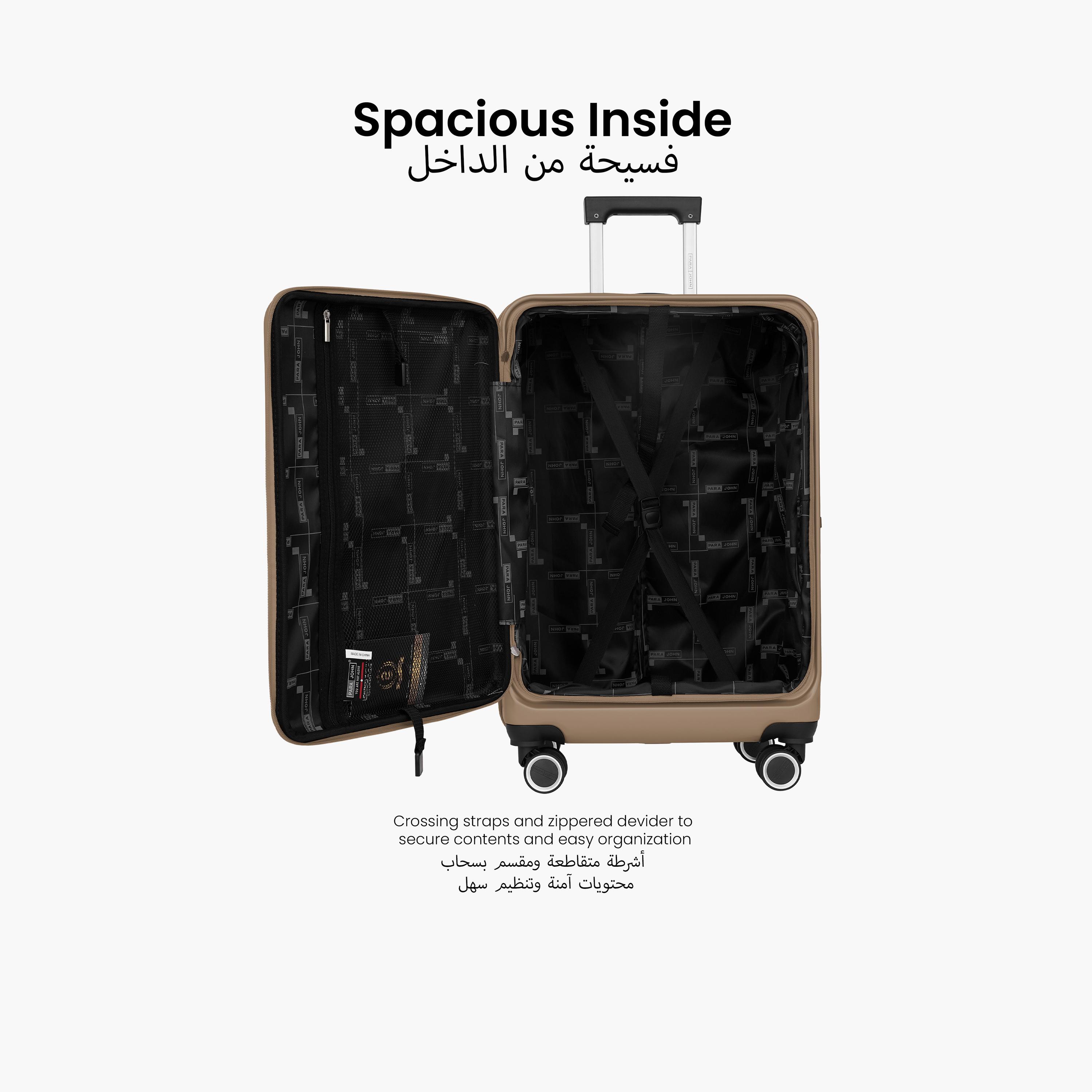 Para John Rocklite Set of 3 ABS Hard Sided 4-Wheeler Spinner Trolley Bag with Combination Lock-travel-luggagesandbags-luggage-image-4