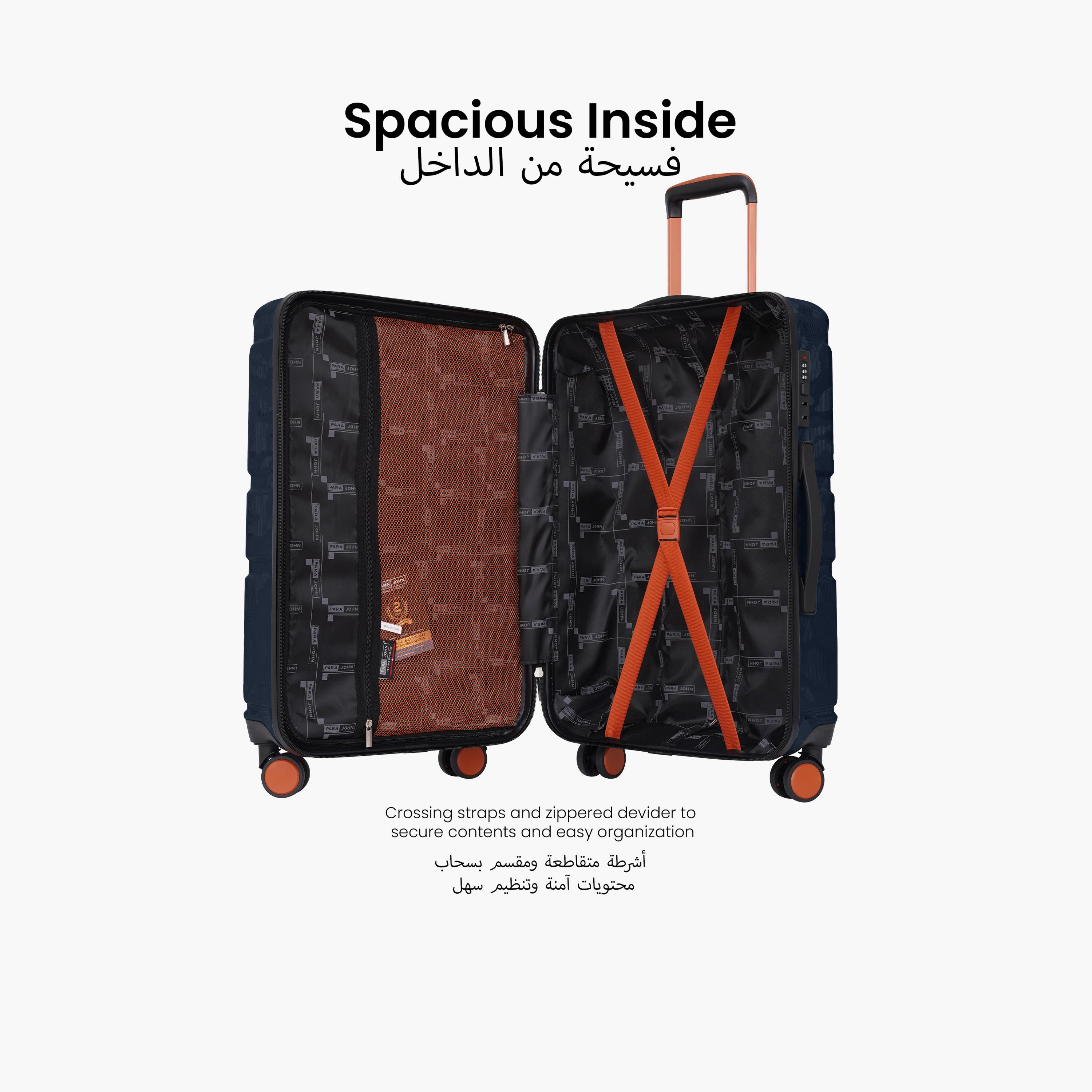 بارا جون- طقم شنط سفر بعجلات دوارة 3 قطع من مادة ABS وجوانب صلبة بقفل مركب | PJTR3230-travel-luggagesandbags-luggage-image-4