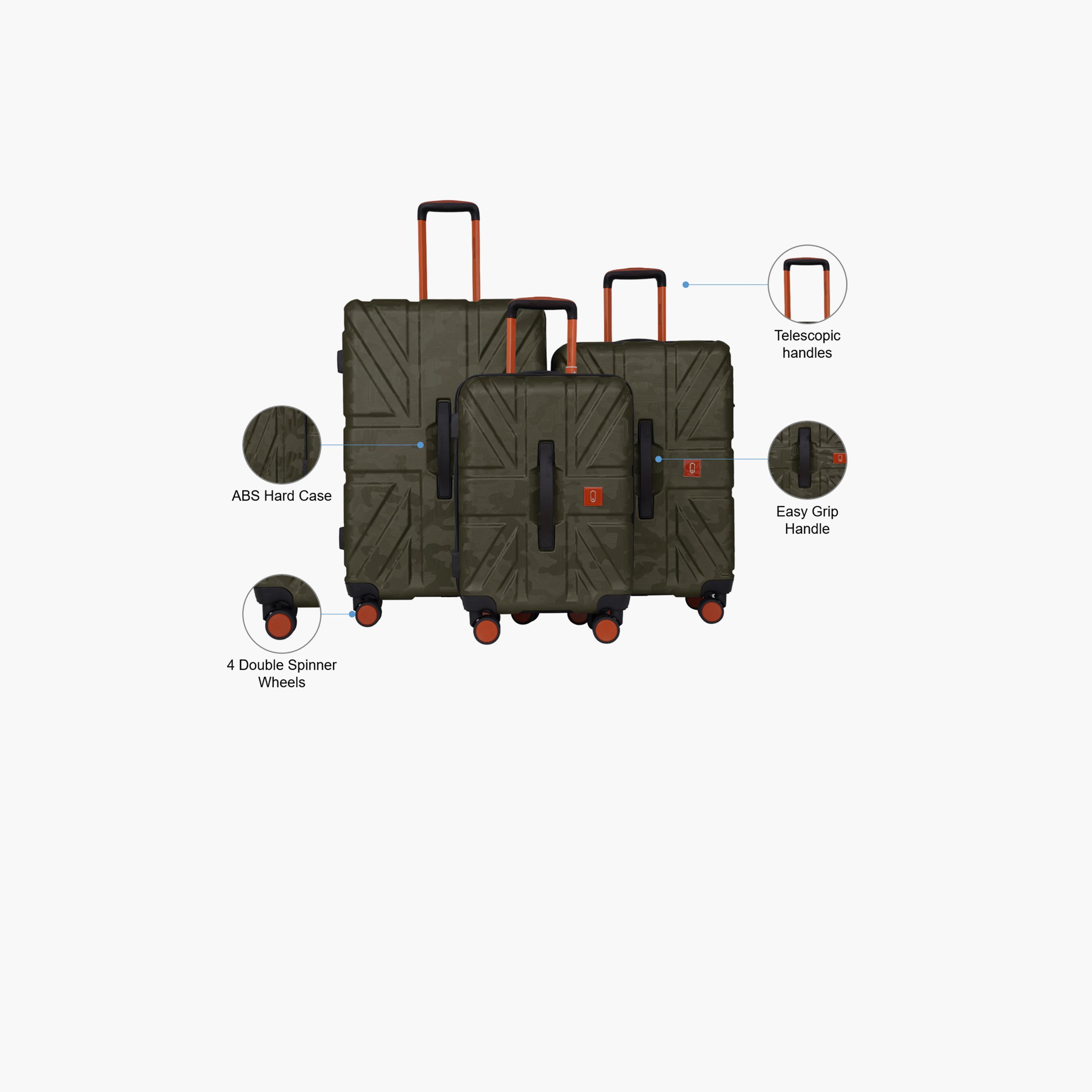 بارا جون- طقم شنط سفر بعجلات دوارة 3 قطع من مادة ABS وجوانب صلبة بقفل مركب | PJTR3230-travel-luggagesandbags-luggage-image-8