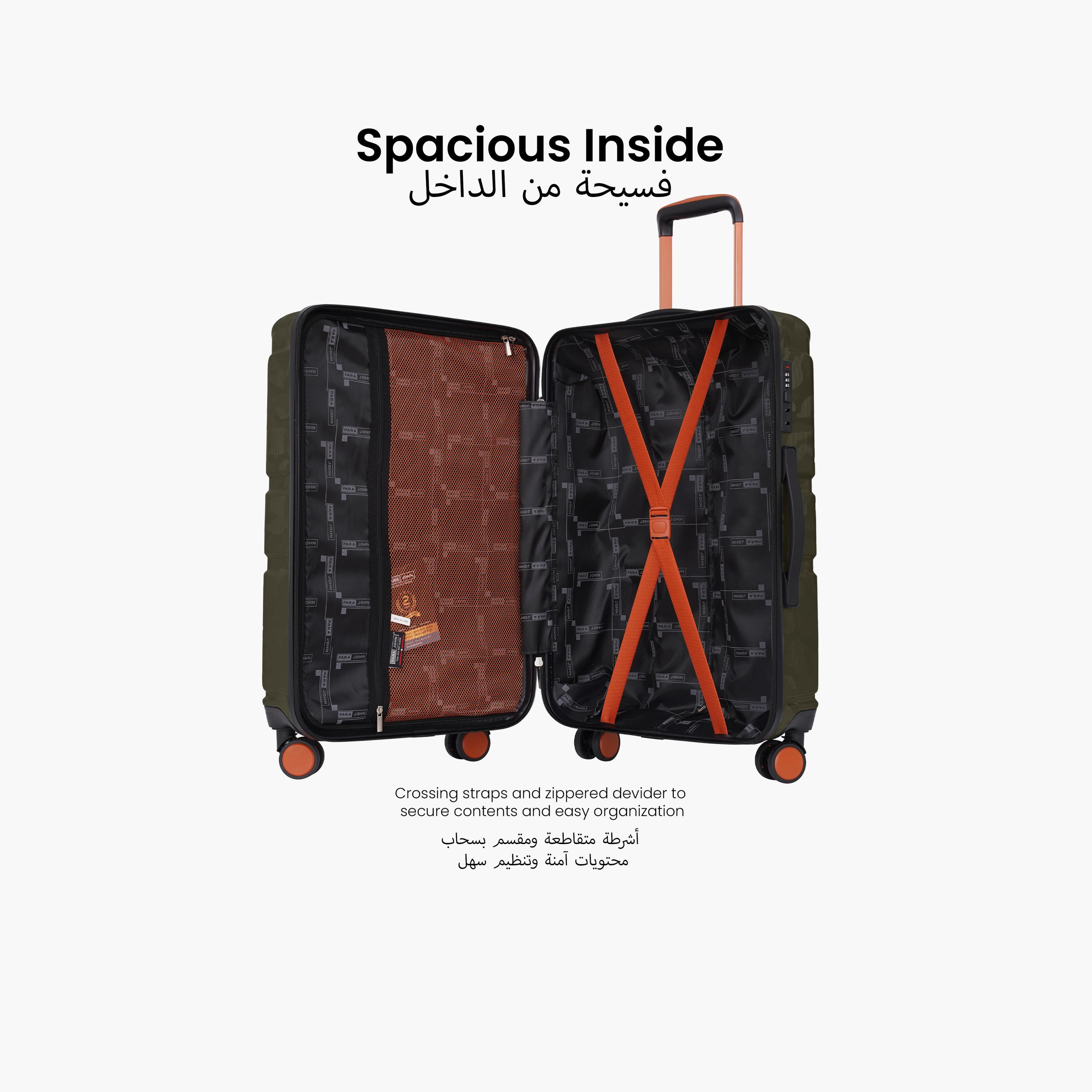 بارا جون- طقم شنط سفر بعجلات دوارة 3 قطع من مادة ABS وجوانب صلبة بقفل مركب | PJTR3230-travel-luggagesandbags-luggage-image-10