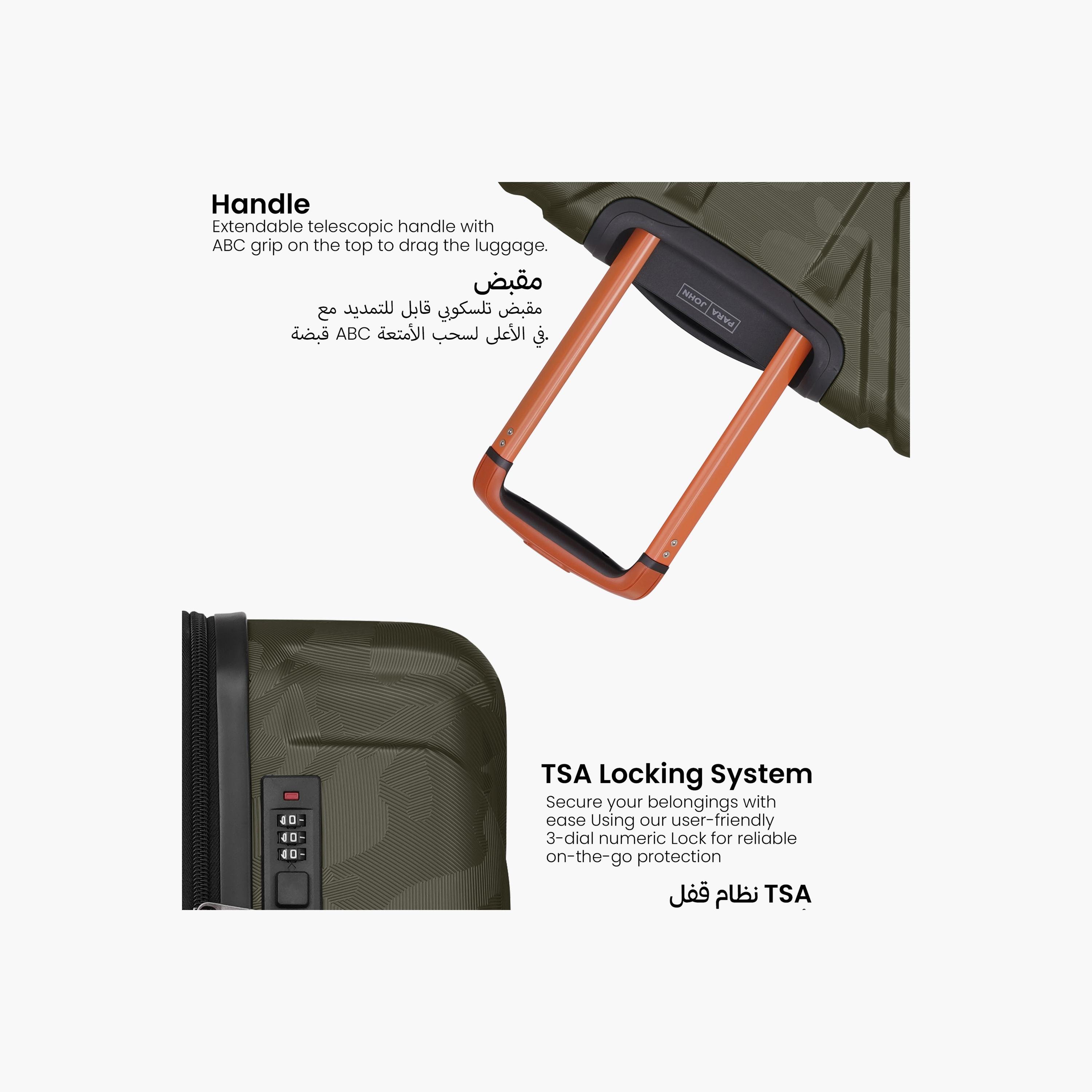 بارا جون- طقم شنط سفر بعجلات دوارة 3 قطع من مادة ABS وجوانب صلبة بقفل مركب | PJTR3230-travel-luggagesandbags-luggage-image-11