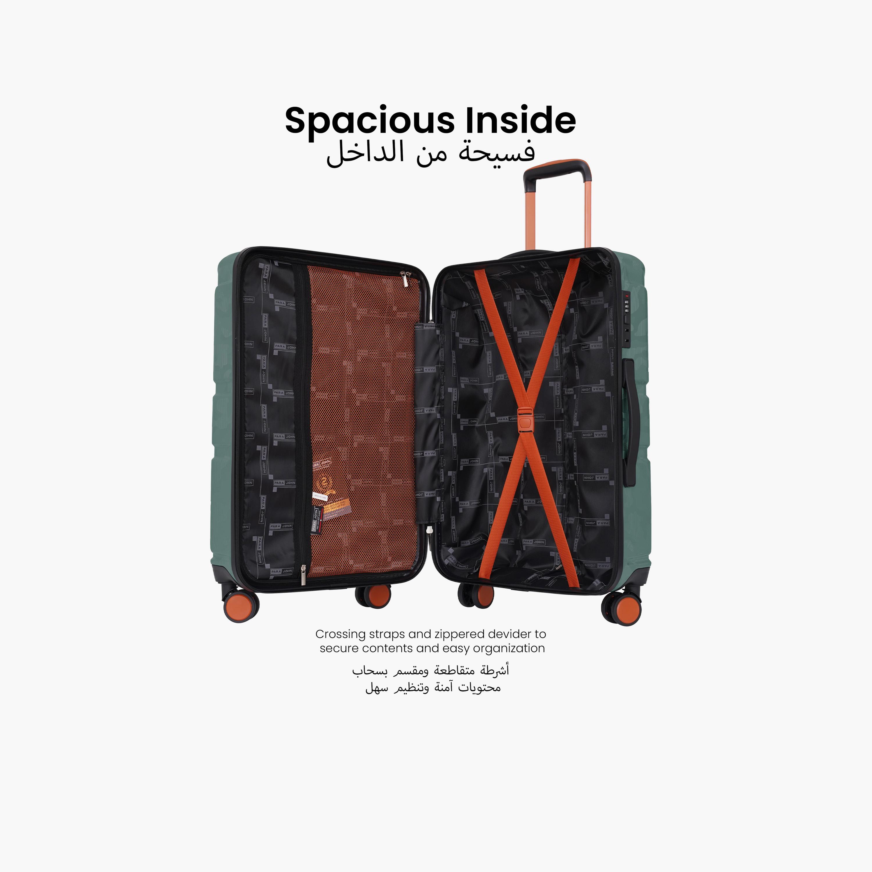 بارا جون- طقم شنط سفر بعجلات دوارة 3 قطع من مادة ABS وجوانب صلبة بقفل مركب | PJTR3230-travel-luggagesandbags-luggage-image-16