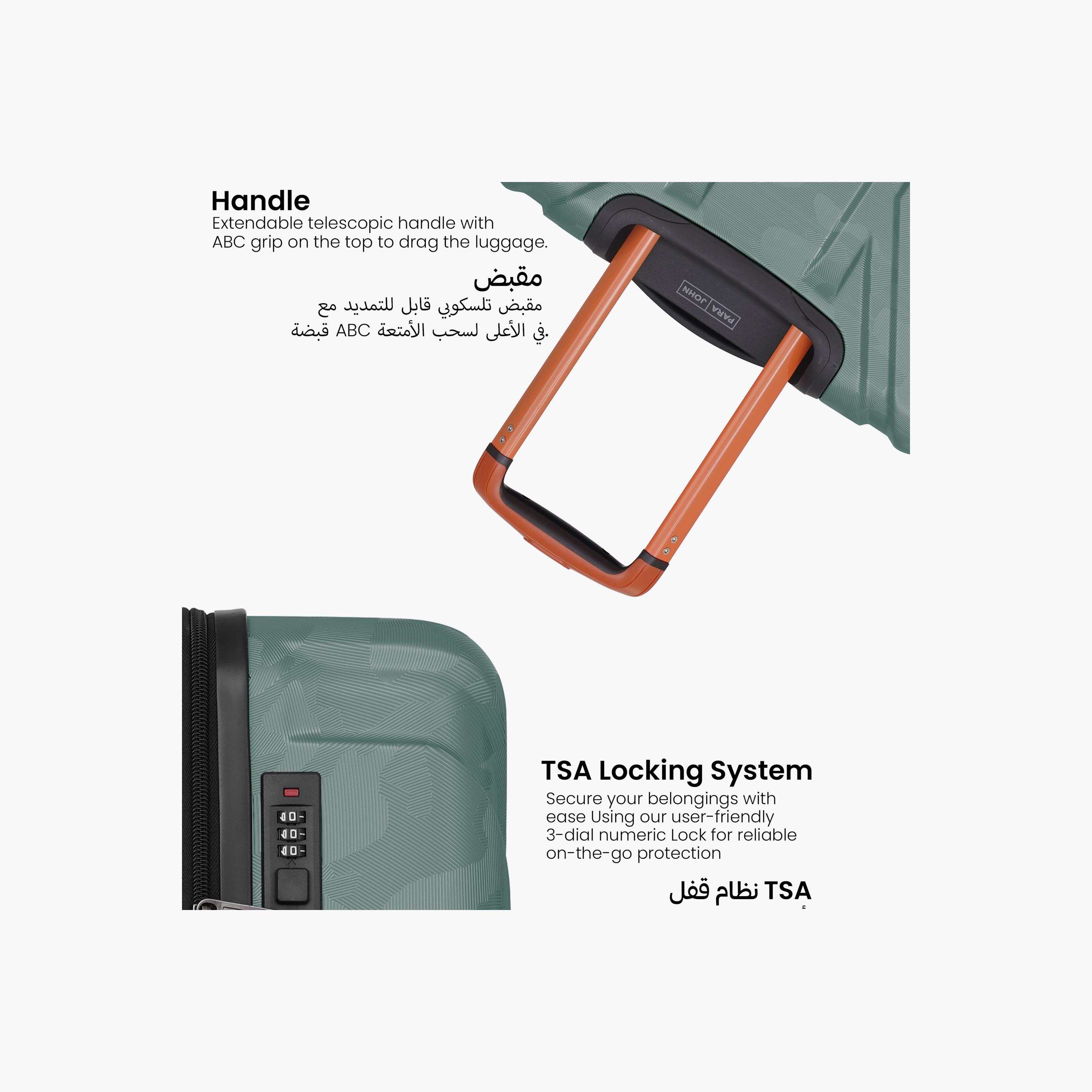 بارا جون- طقم شنط سفر بعجلات دوارة 3 قطع من مادة ABS وجوانب صلبة بقفل مركب | PJTR3230-travel-luggagesandbags-luggage-image-17
