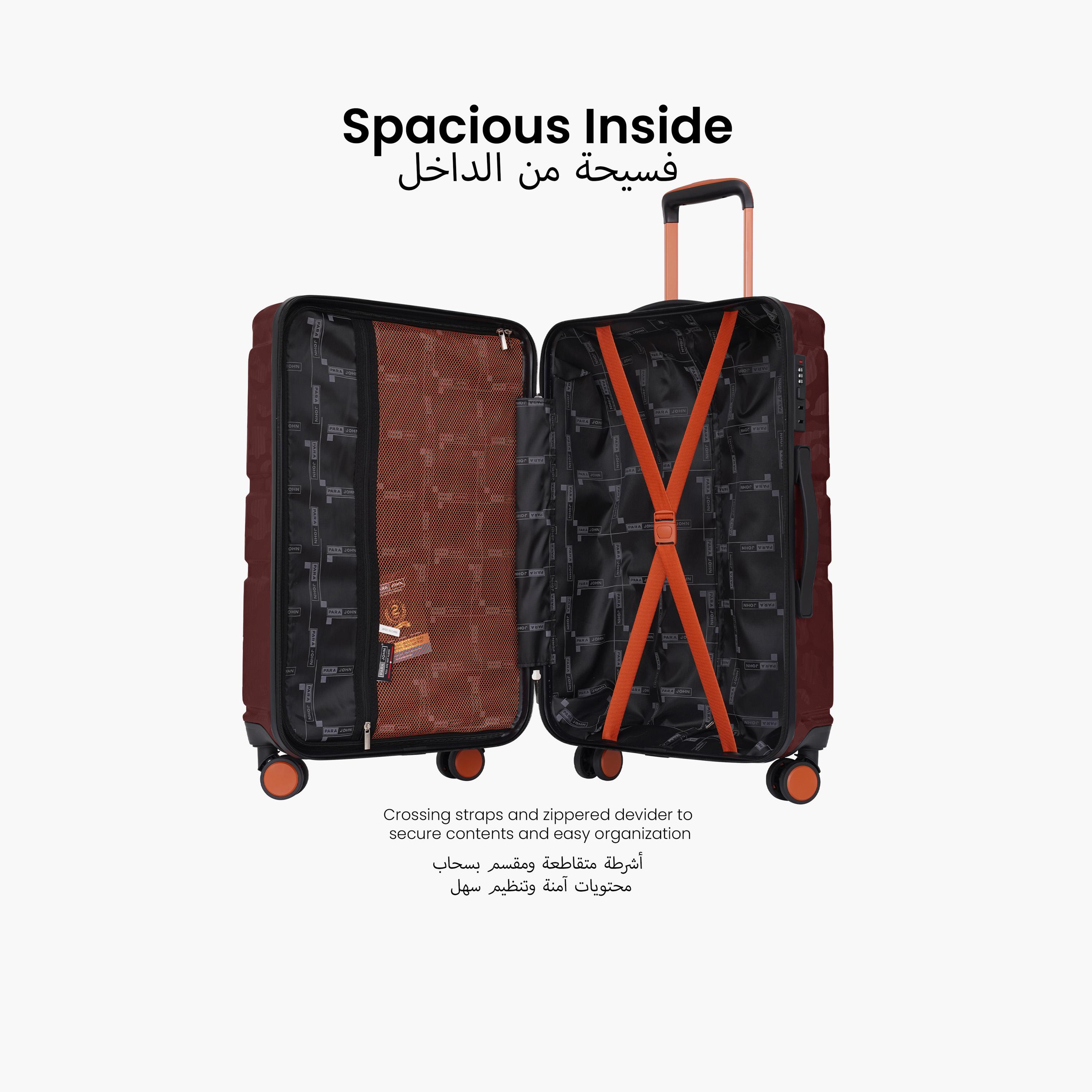 بارا جون- طقم شنط سفر بعجلات دوارة 3 قطع من مادة ABS وجوانب صلبة بقفل مركب | PJTR3230-travel-luggagesandbags-luggage-image-28