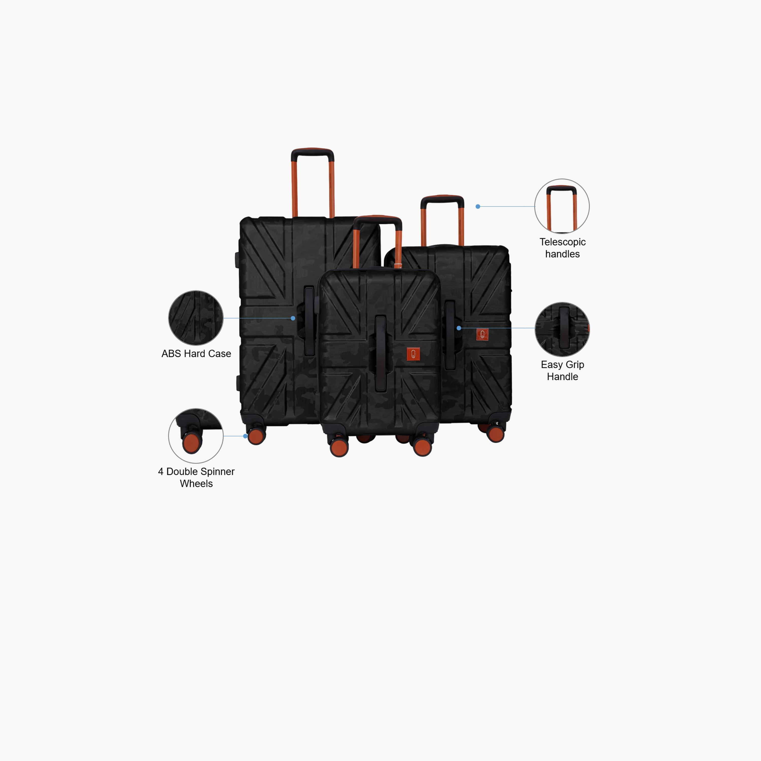 بارا جون- طقم شنط سفر بعجلات دوارة 3 قطع من مادة ABS وجوانب صلبة بقفل مركب | PJTR3230-travel-luggagesandbags-luggage-image-20