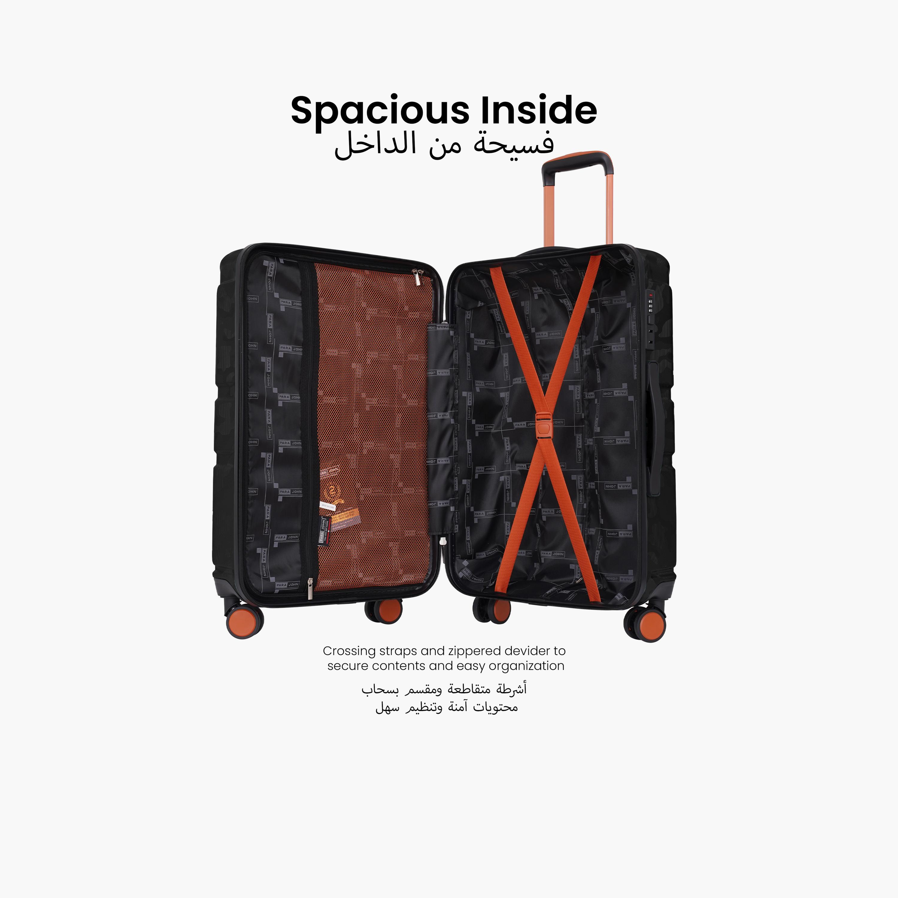 بارا جون- طقم شنط سفر بعجلات دوارة 3 قطع من مادة ABS وجوانب صلبة بقفل مركب | PJTR3230-travel-luggagesandbags-luggage-image-22